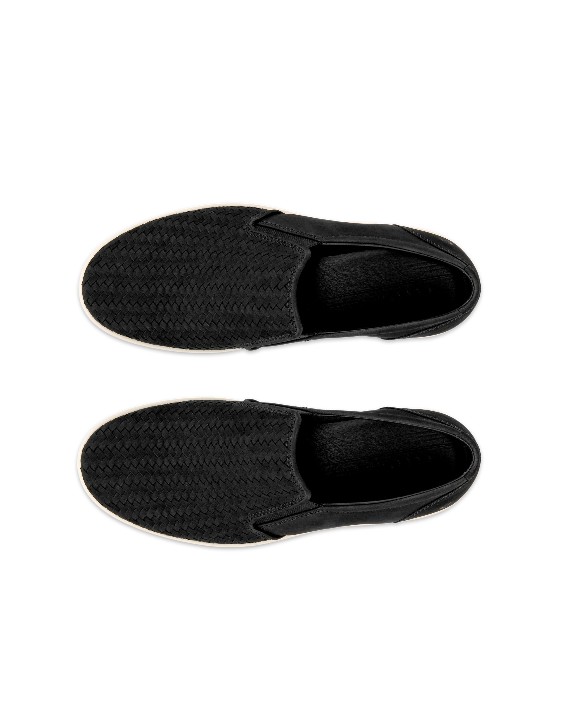 ECCO® Soft 7 Herren Nubuk-Slipper - Schwarz - Top left pair