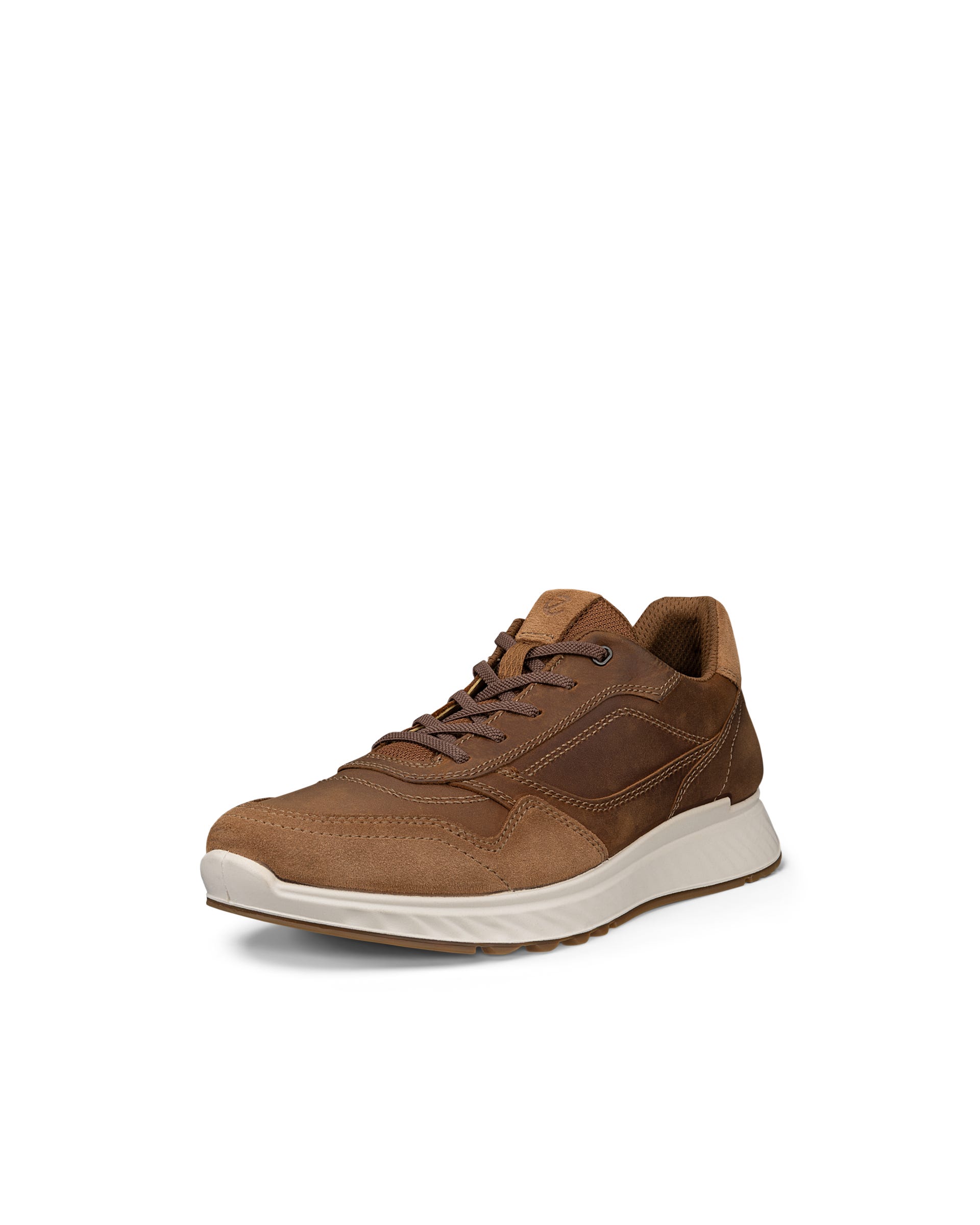 ECCO® EXOSTRIDE heren nubuck sneaker - Bruin - Outside