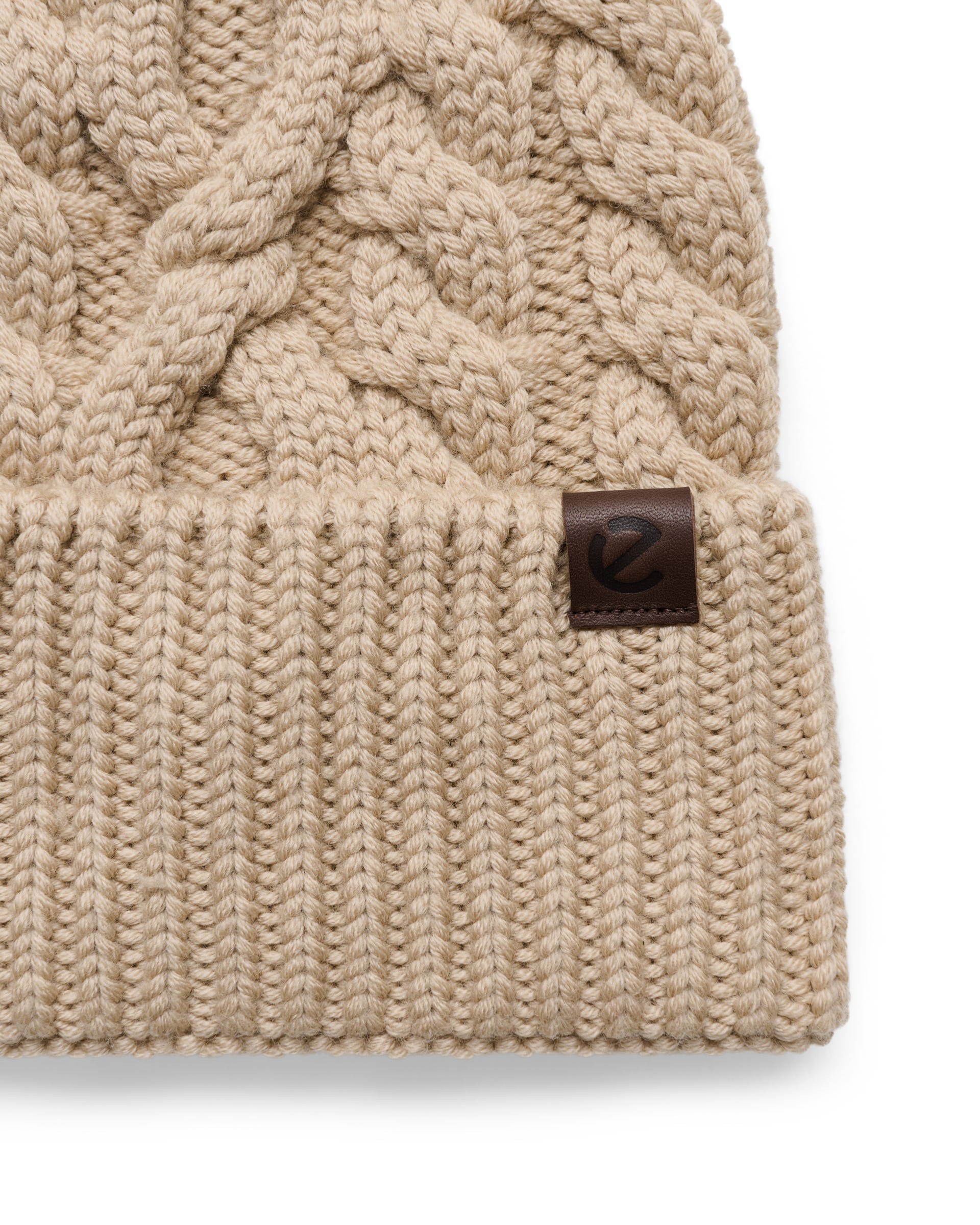 ECCO® Beanie Damen Mütze - Braun - Detail-1