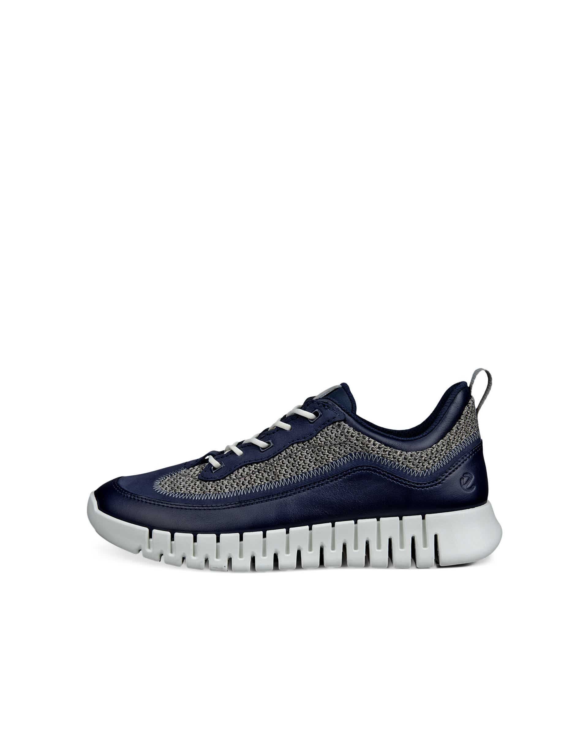ECCO® GRUUV heren leren sneaker - Blauw - Outside