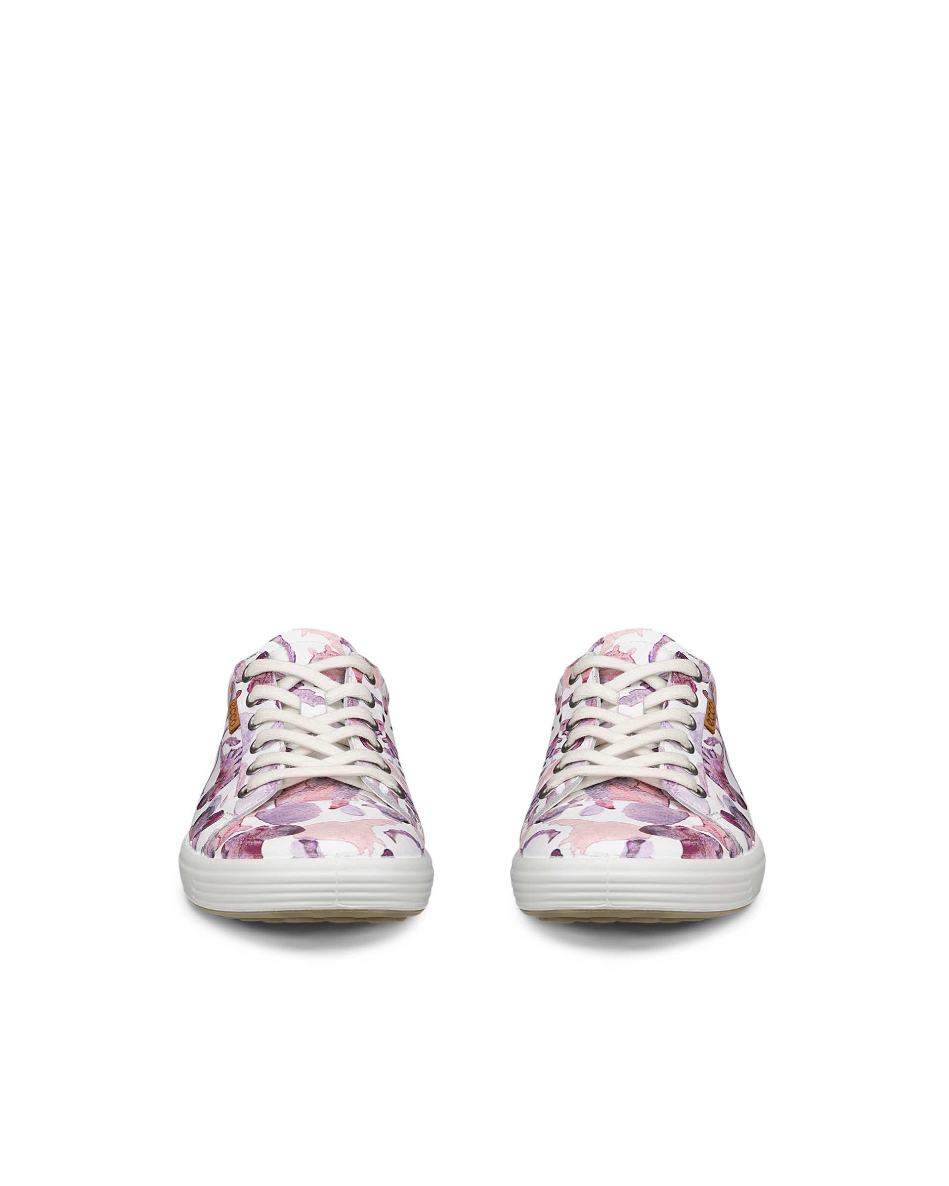 Women's ECCO® Soft 7 Leather Sneaker - Multicolor - Front pair