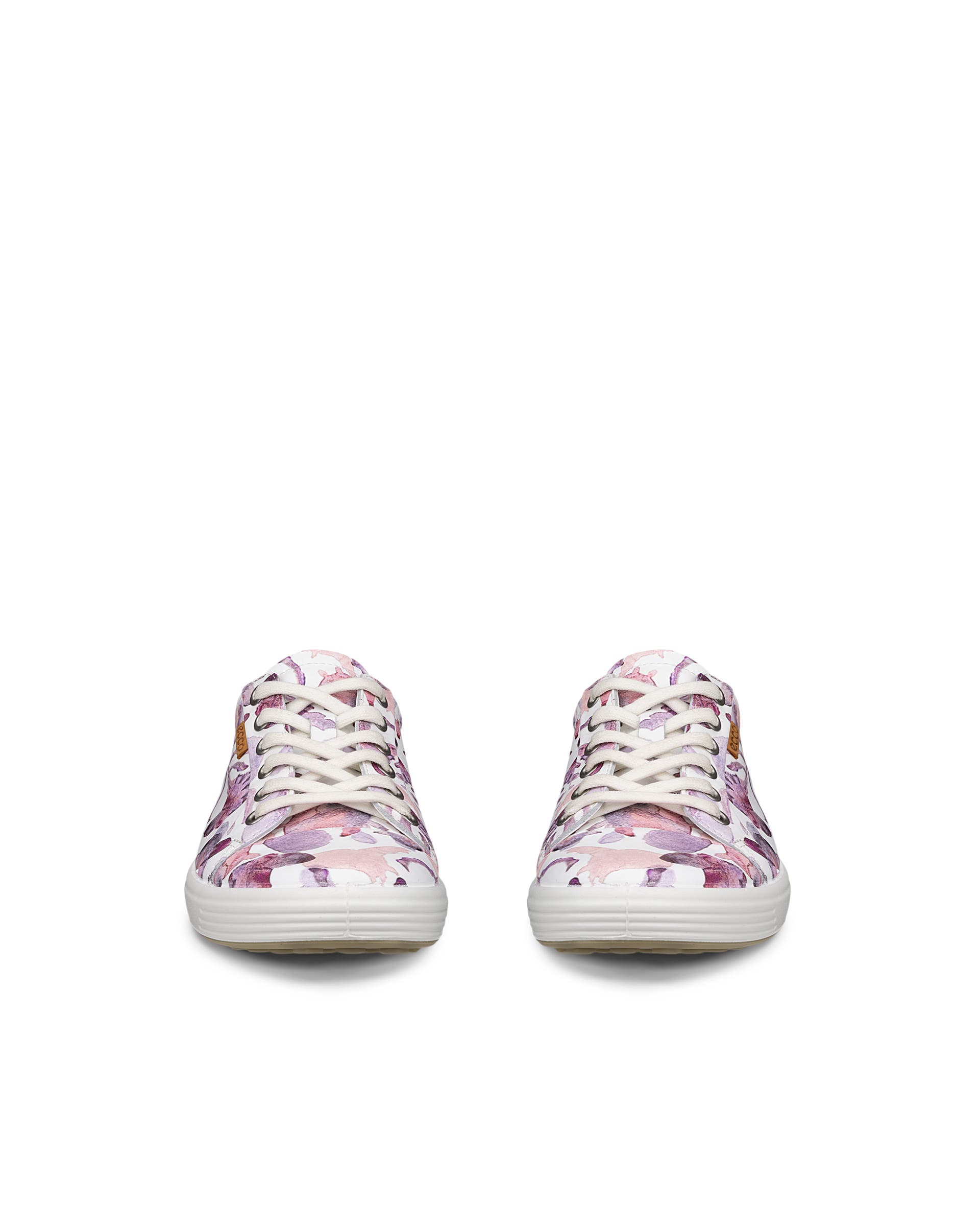 Women's ECCO® Soft 7 Leather Sneaker - Multicolor - Front pair
