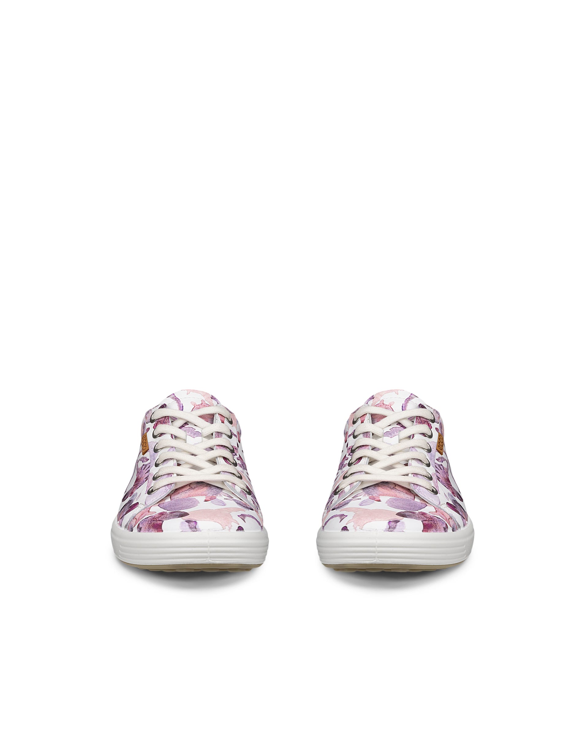 Women's ECCO® Soft 7 Leather Sneaker - Multicolor - Front pair