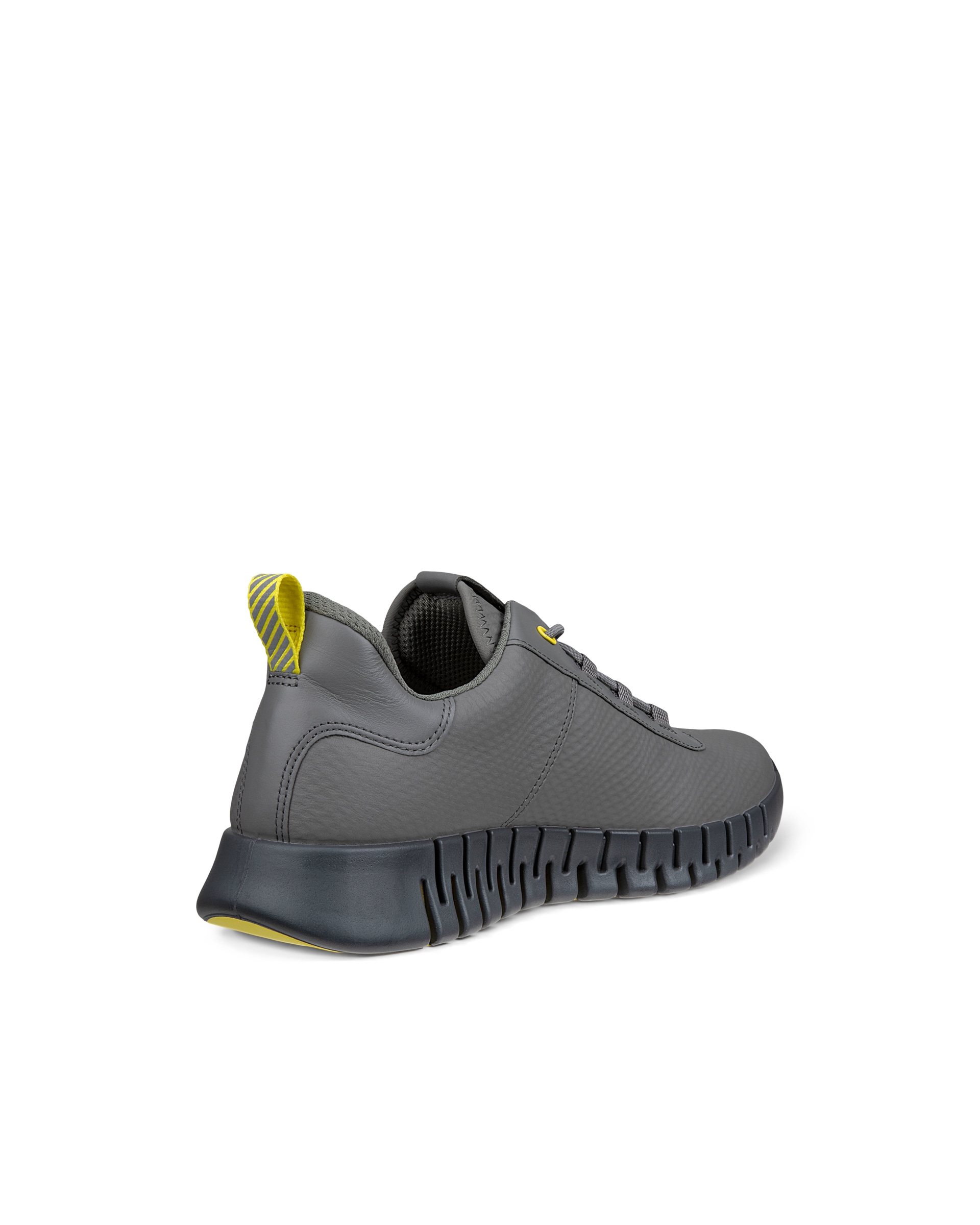 ECCO® Gruuv baskets en cuir pour homme - Gris - Back