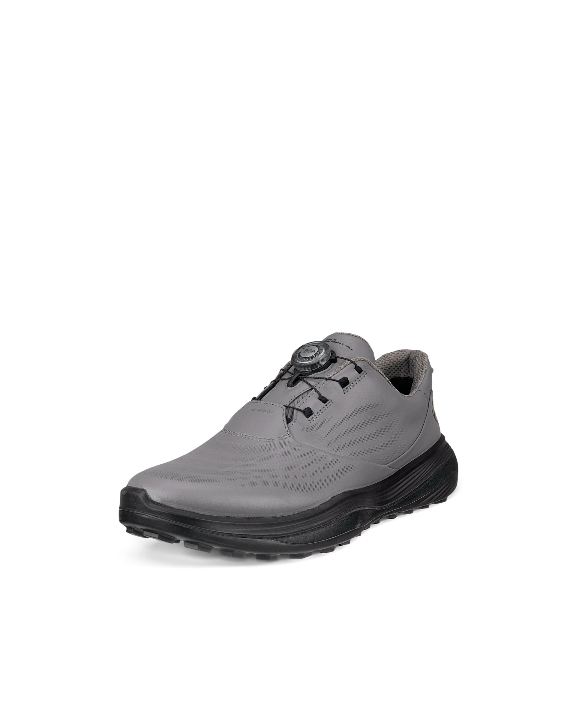 Moški vodoodporni usnjeni čevlji za golf ECCO® Golf LT1 - Siva - Main