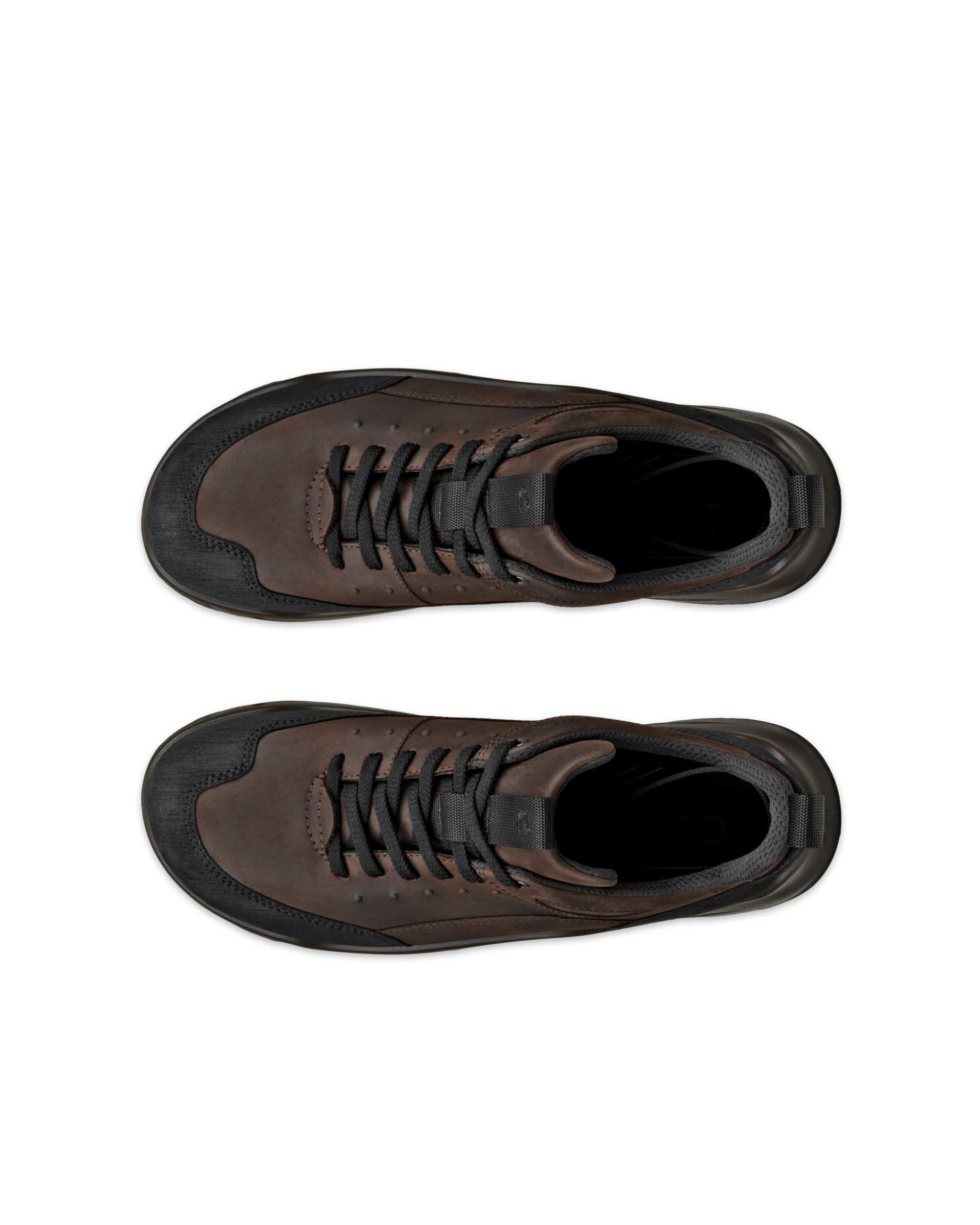 Pánské nubukové voděodolné turistické tenisky ECCO® Offroad - Hnědá - Top left pair