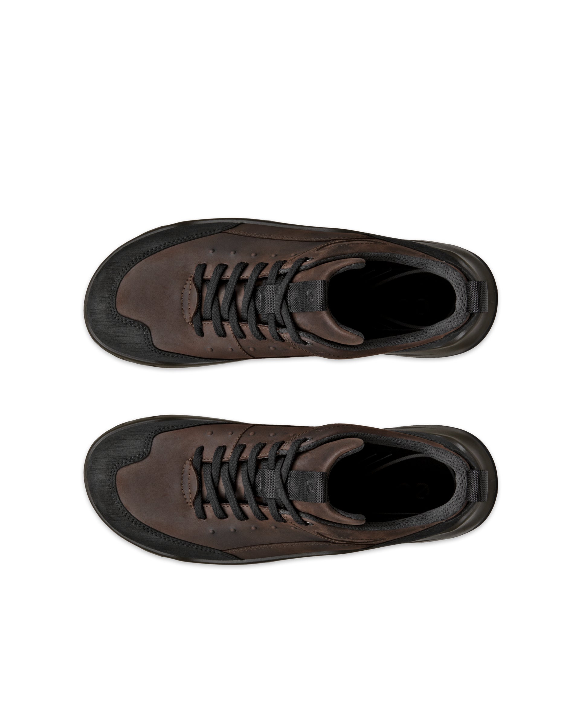 Men's ECCO® Offroad Nubuck Waterproof Hiking Sneaker - Brown - Top left pair