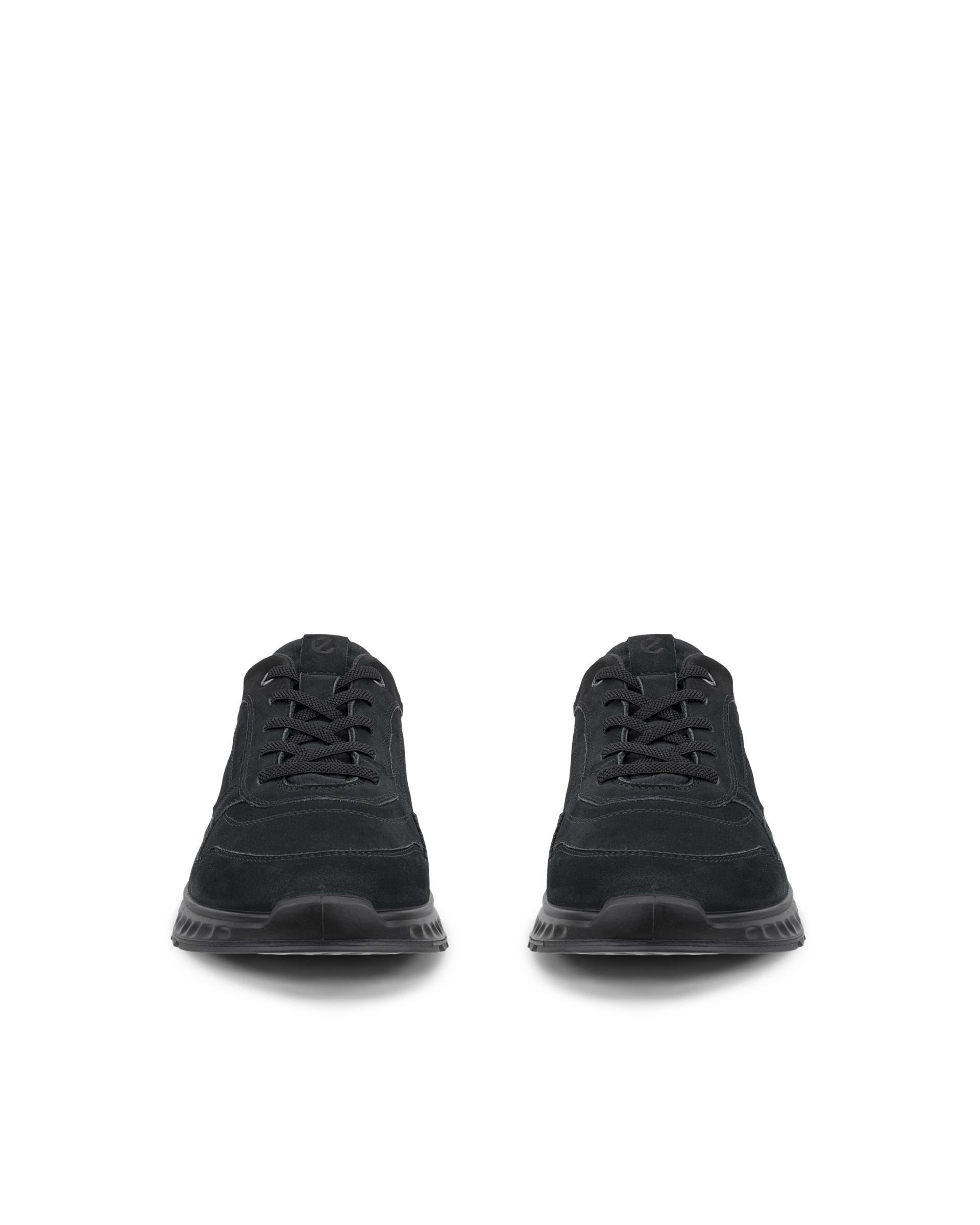 ECCO® EXOSTRIDE Damen Sneaker aus Nubukleder - Schwarz - Front pair