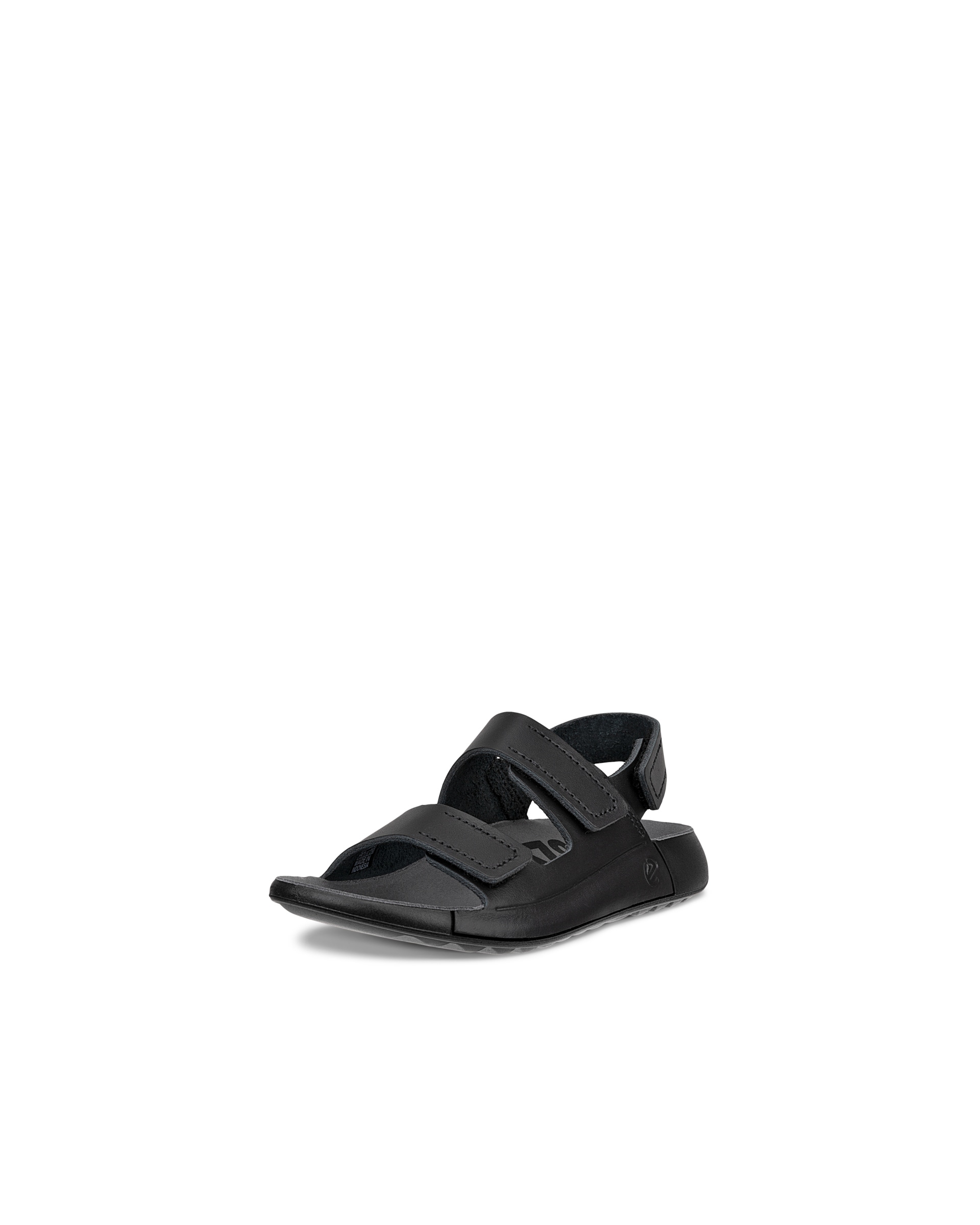 ECCO® Cozmo sandale en cuir deux brides pour enfant - Noir - Main