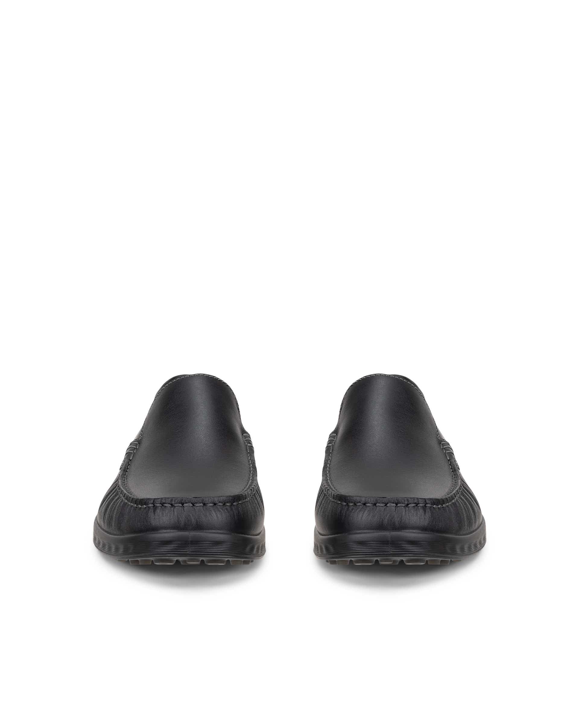 Men's ECCO® S Lite Moc Leather Moccasin - Black - Front pair