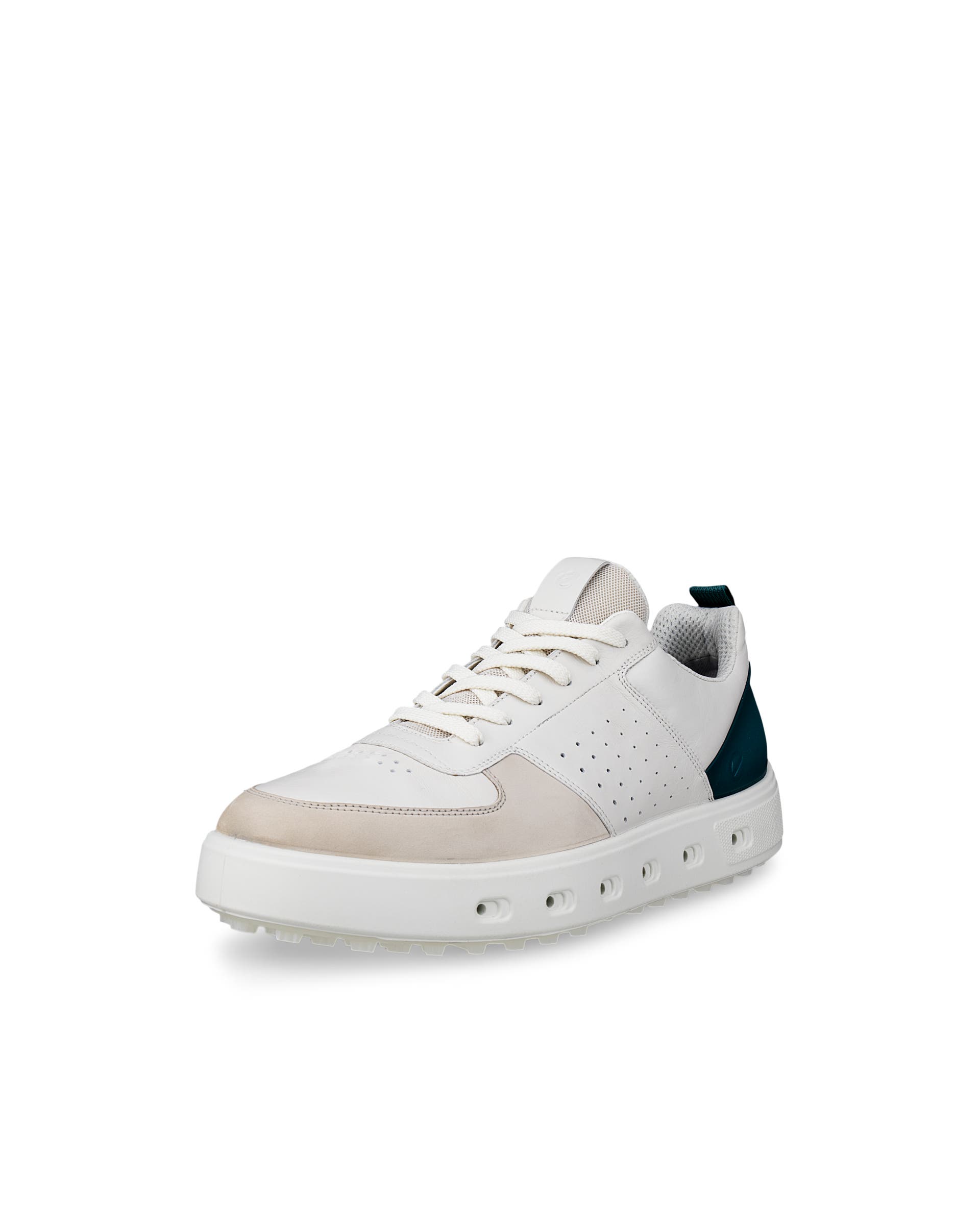 ECCO MENS GOLF STREET 720 メンズ レザーGore-Texゴルフシューズ - ホワイト - Main