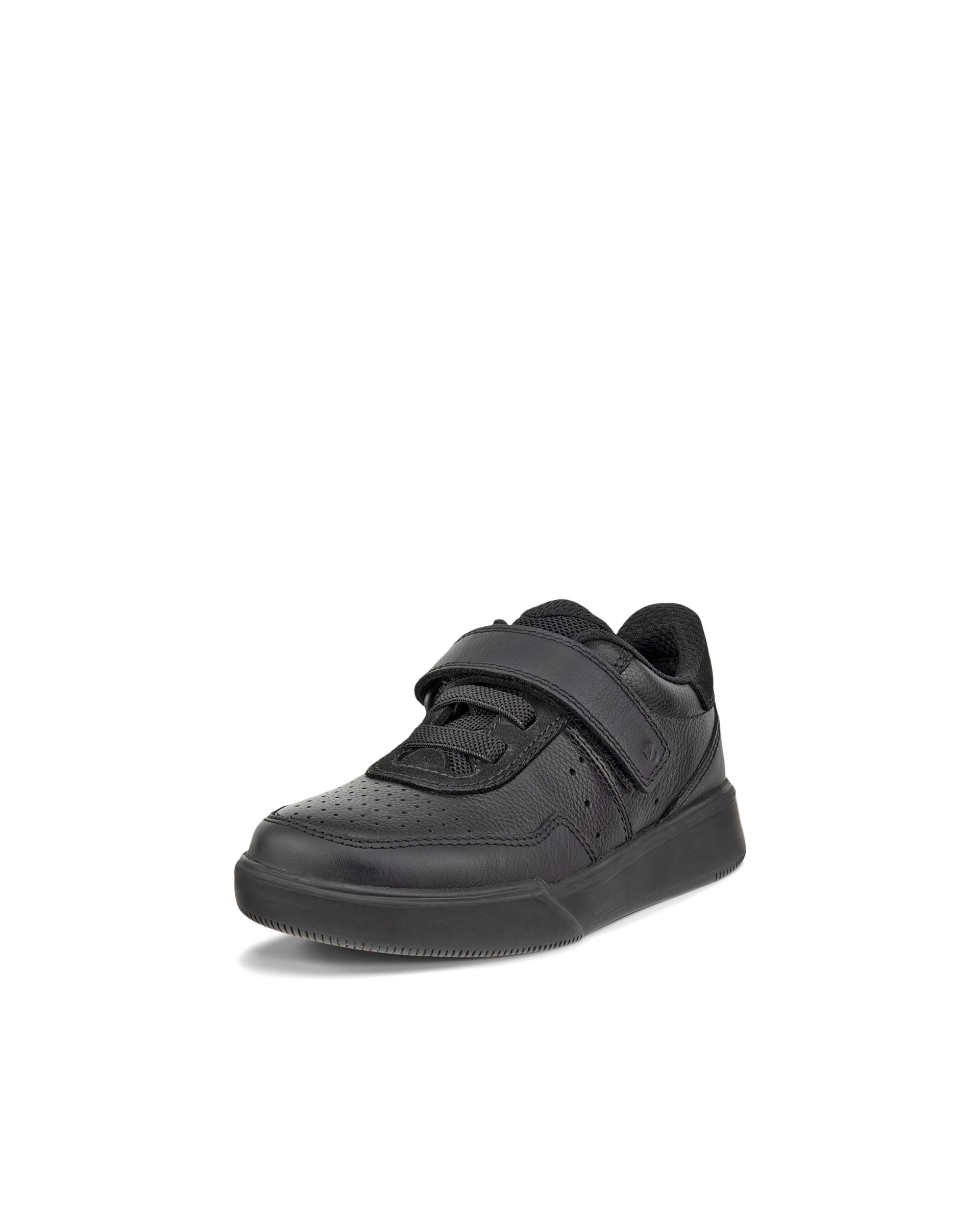ECCO® STREET COURT K Kinder Ledersneaker - Schwarz - Main