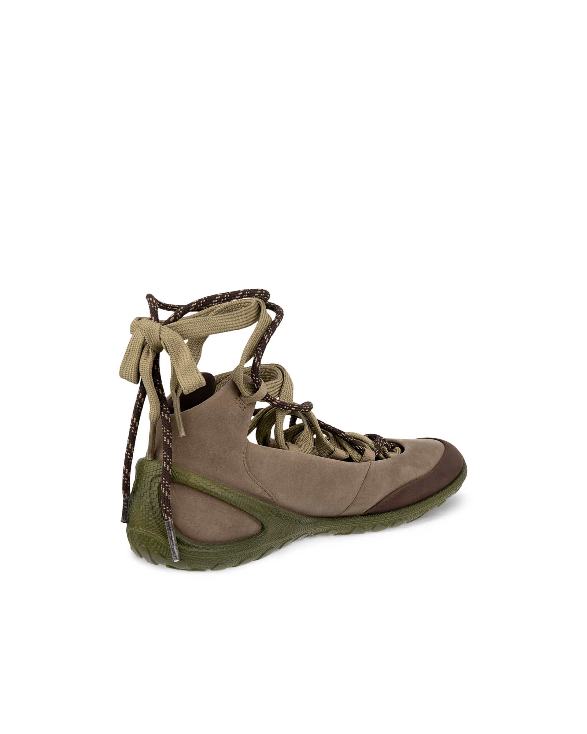 ECCO® BIOM Lite baskets de plein air en nubuck pour femme - Brun - Back