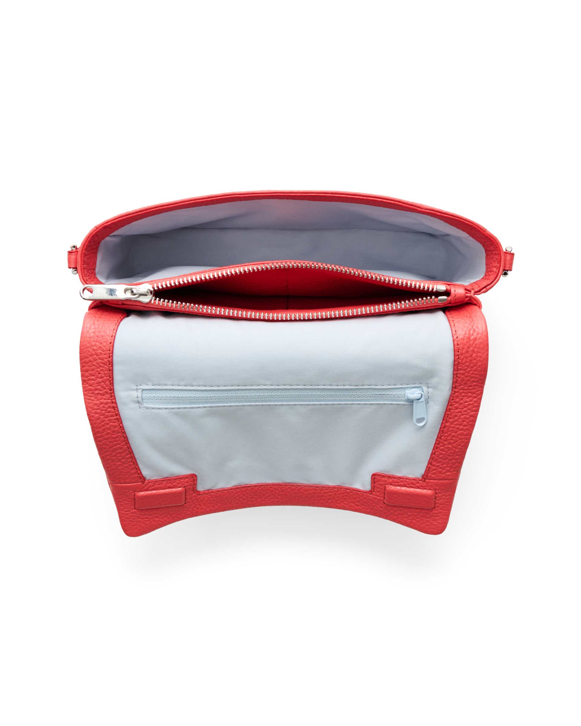 ECCO® PINCH Leather Pinch Crossbody Bag - Red - Birdeye