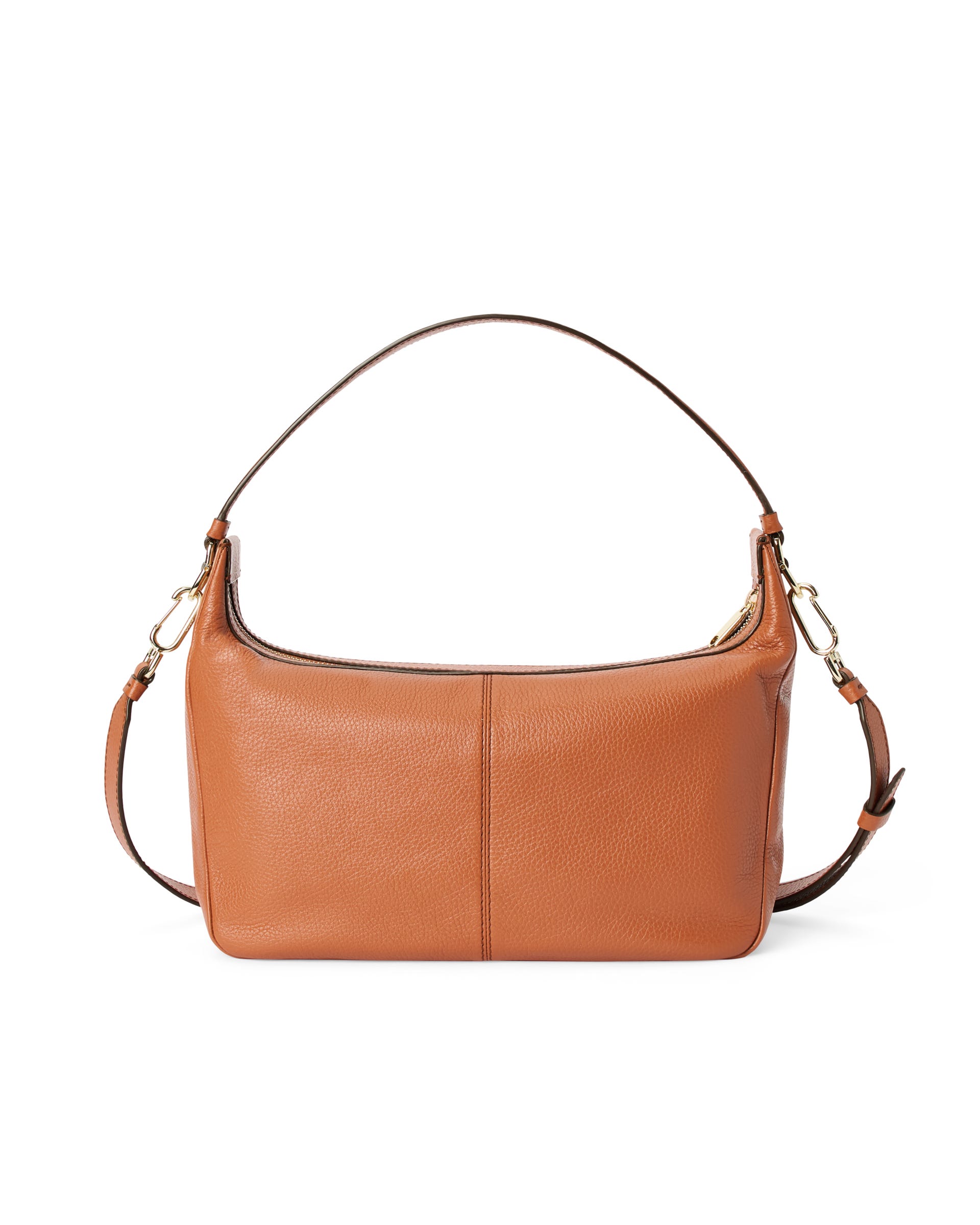 ECCO® Small Hobo Leather Shoulder & Crossbody Bag - Brown - Back