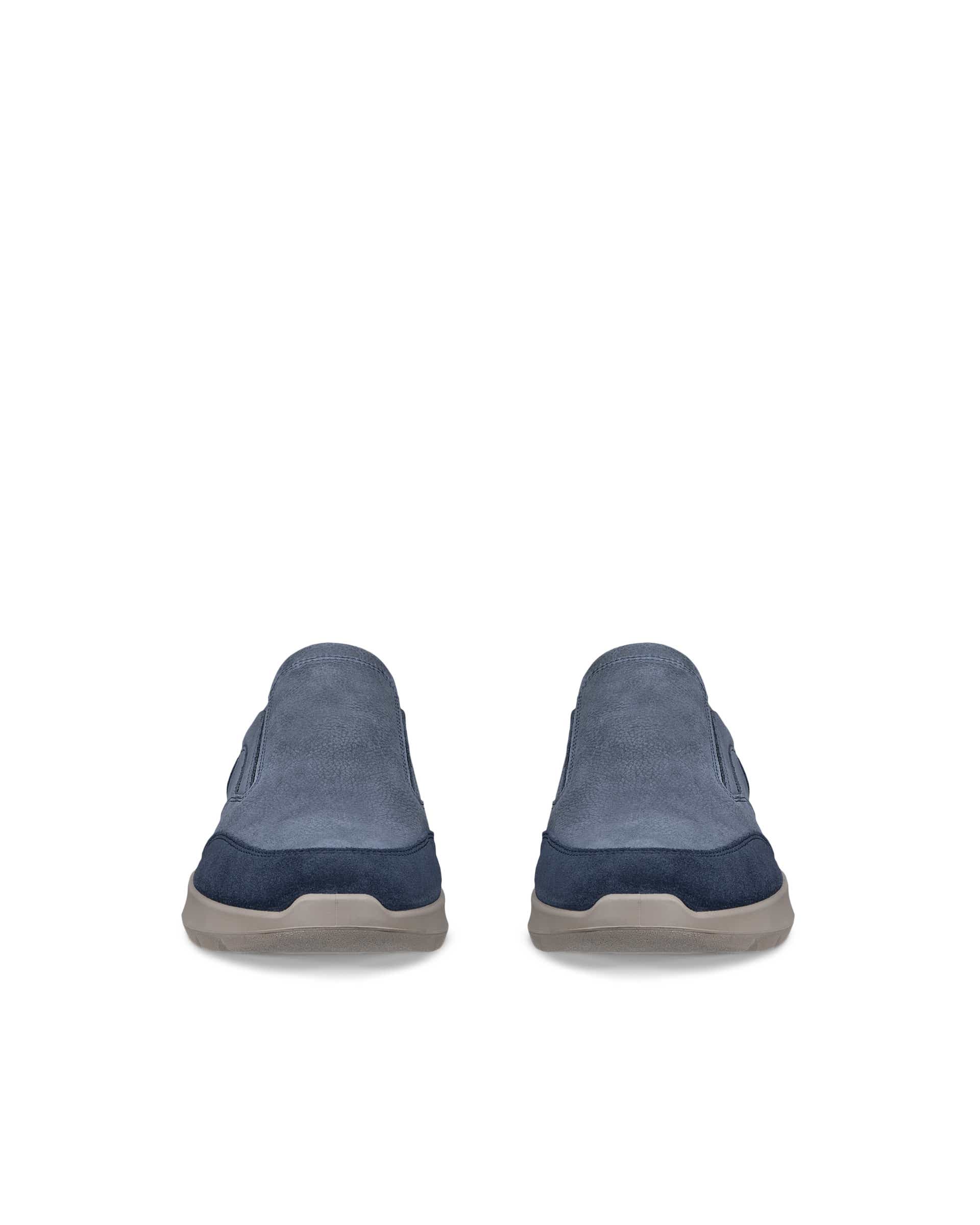 Męskie nubukowe wsuwane buty sportowe ECCO® CITY STRIDE - Niebieski - Front pair