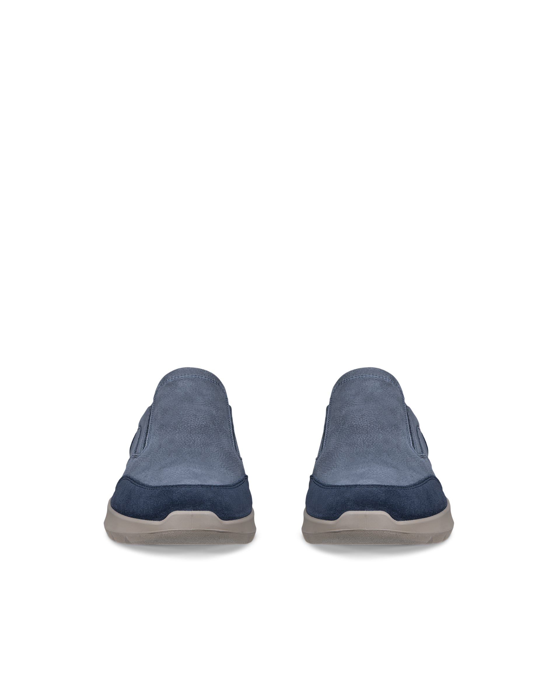 Męskie nubukowe wsuwane buty sportowe ECCO® CITY STRIDE - Niebieski - Outside