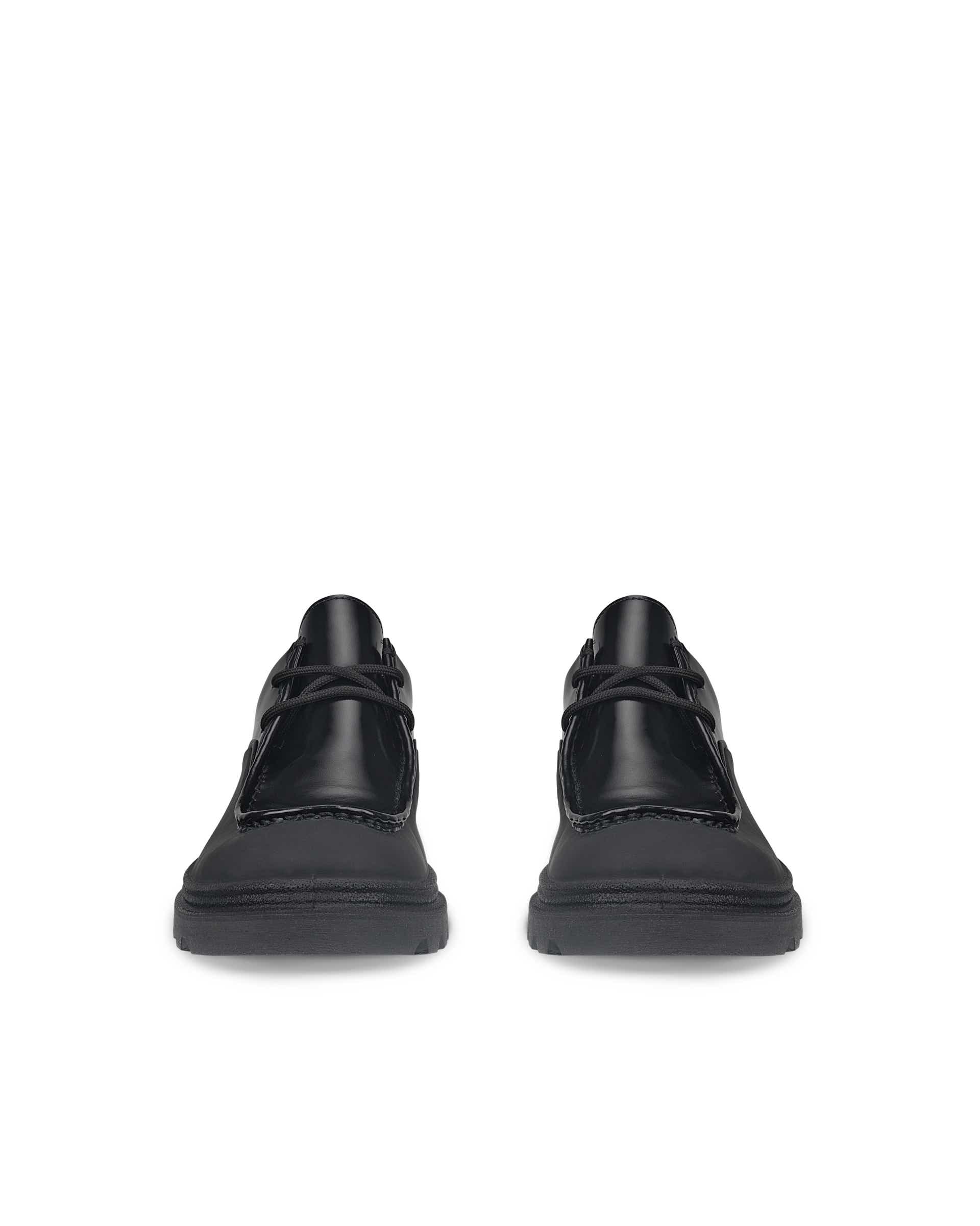 ECCO GRAINER WOMEN ウィメンズ レザーシューズ - ブラック - Front pair