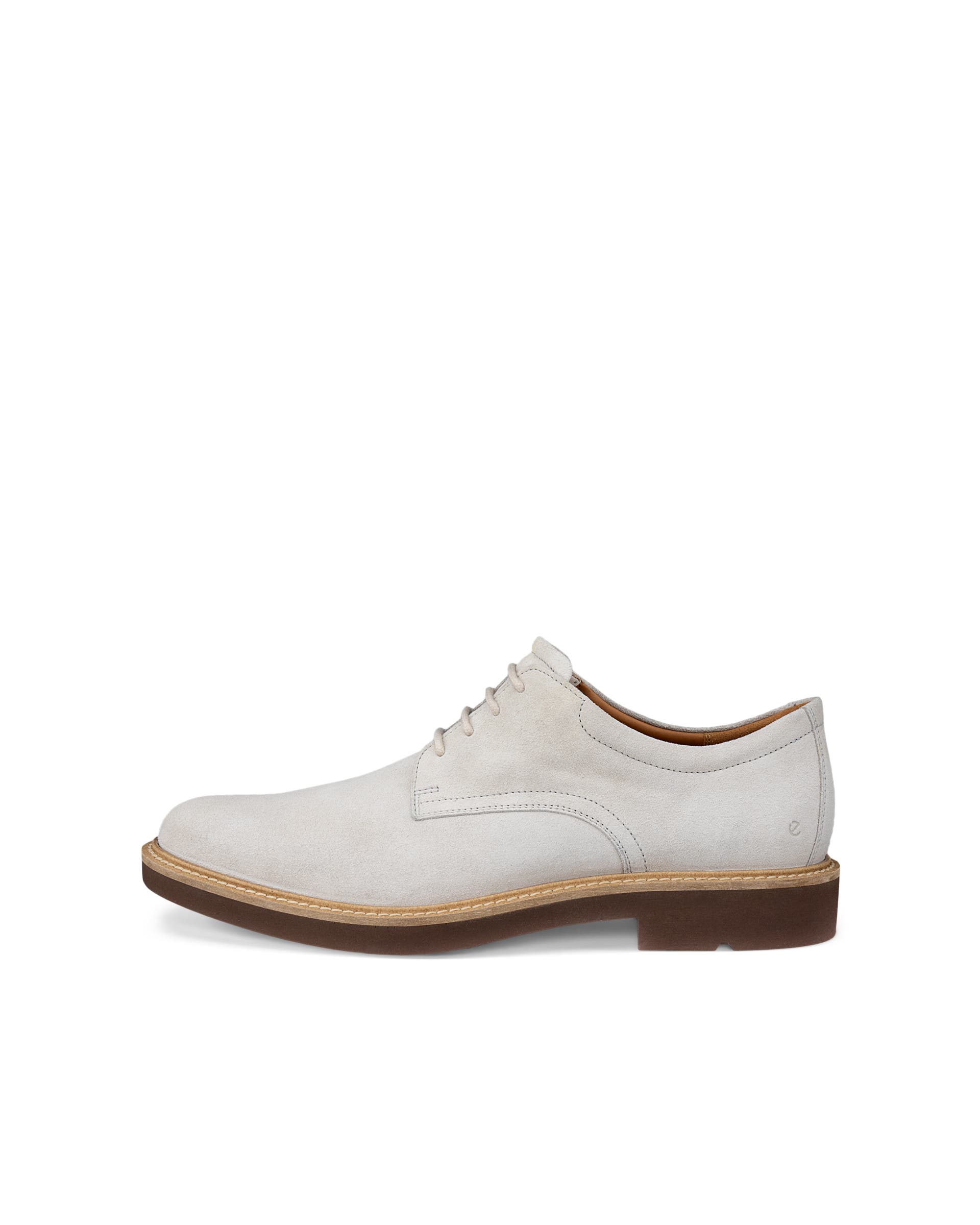 Men's ECCO® Metropole London Leather Derby Shoe - Beige - Outside