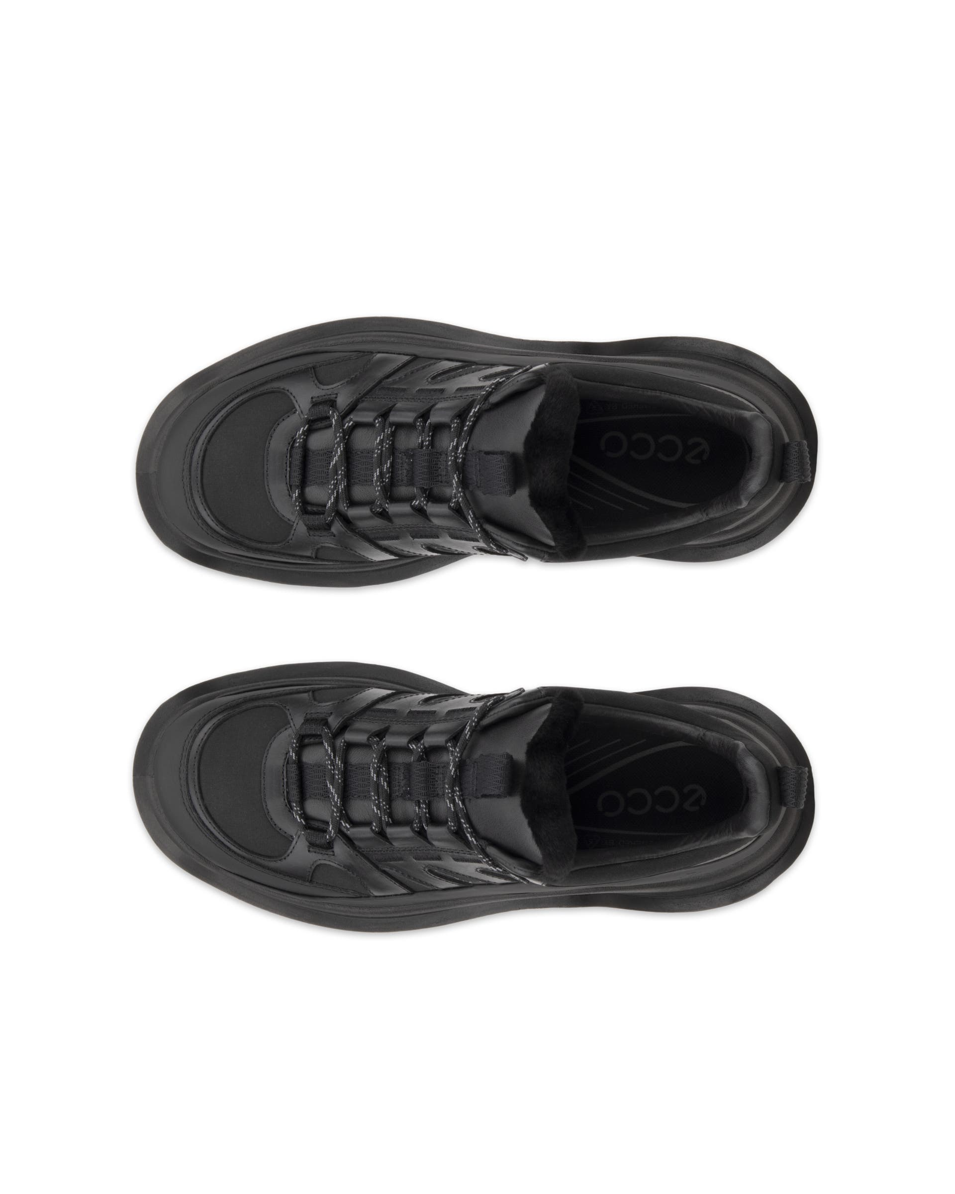 ECCO OFFROAD WOMEN ウィメンズ レザーシューズ - ブラック - Top left pair