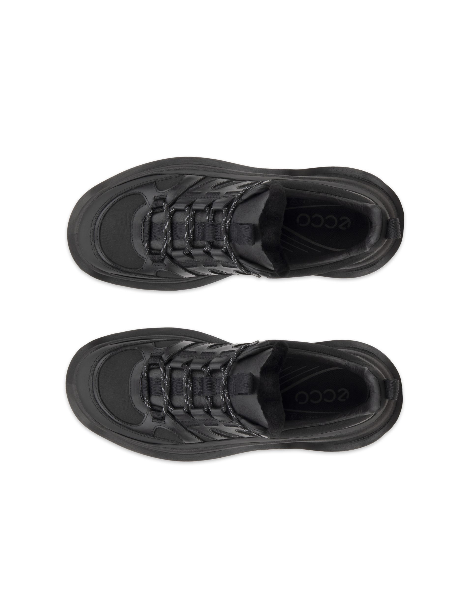 ECCO OFFROAD WOMEN ウィメンズ レザーシューズ - ブラック - Top left pair