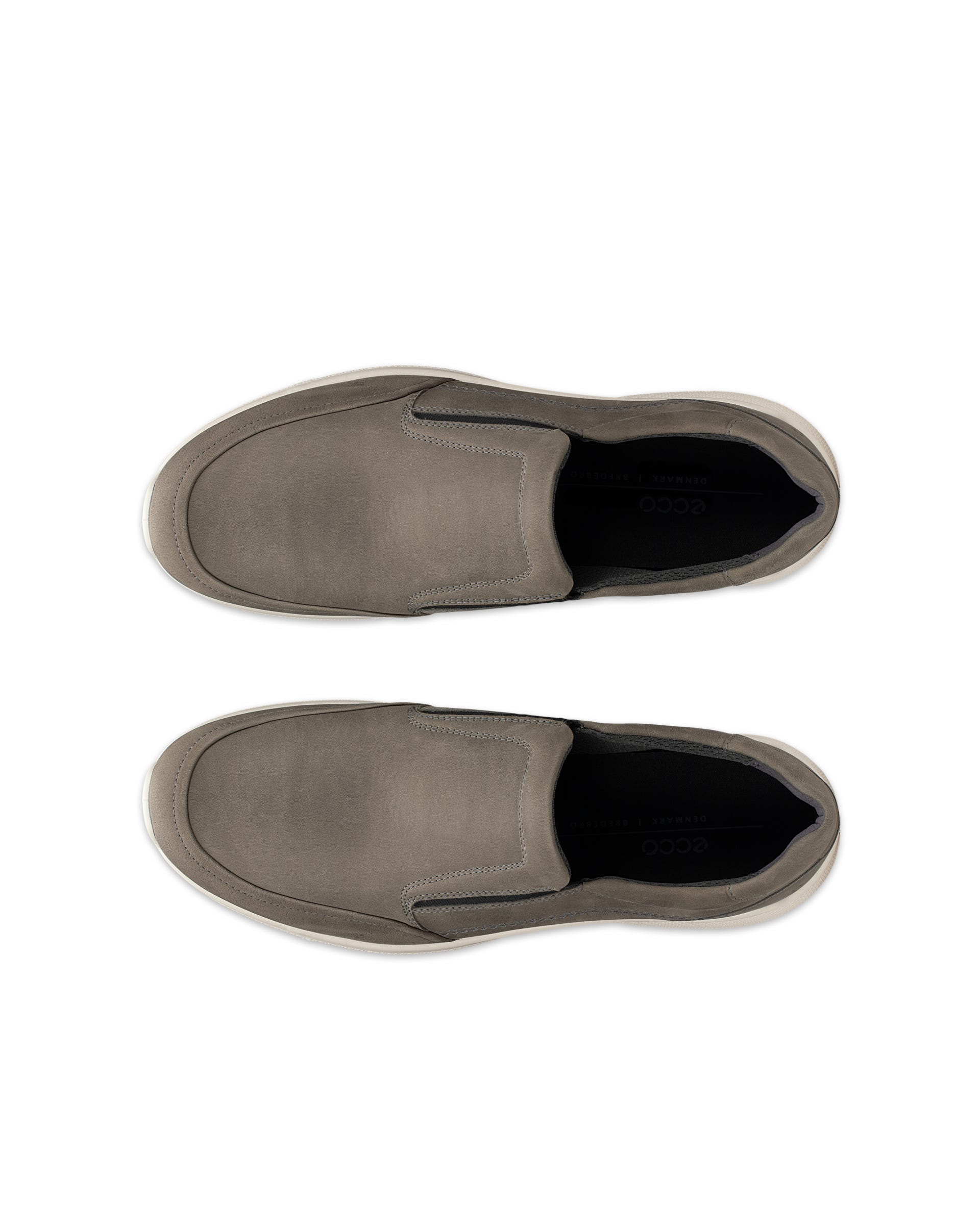 ECCO® IRVING Herren Nubuk-Slipper - Grau - Outside