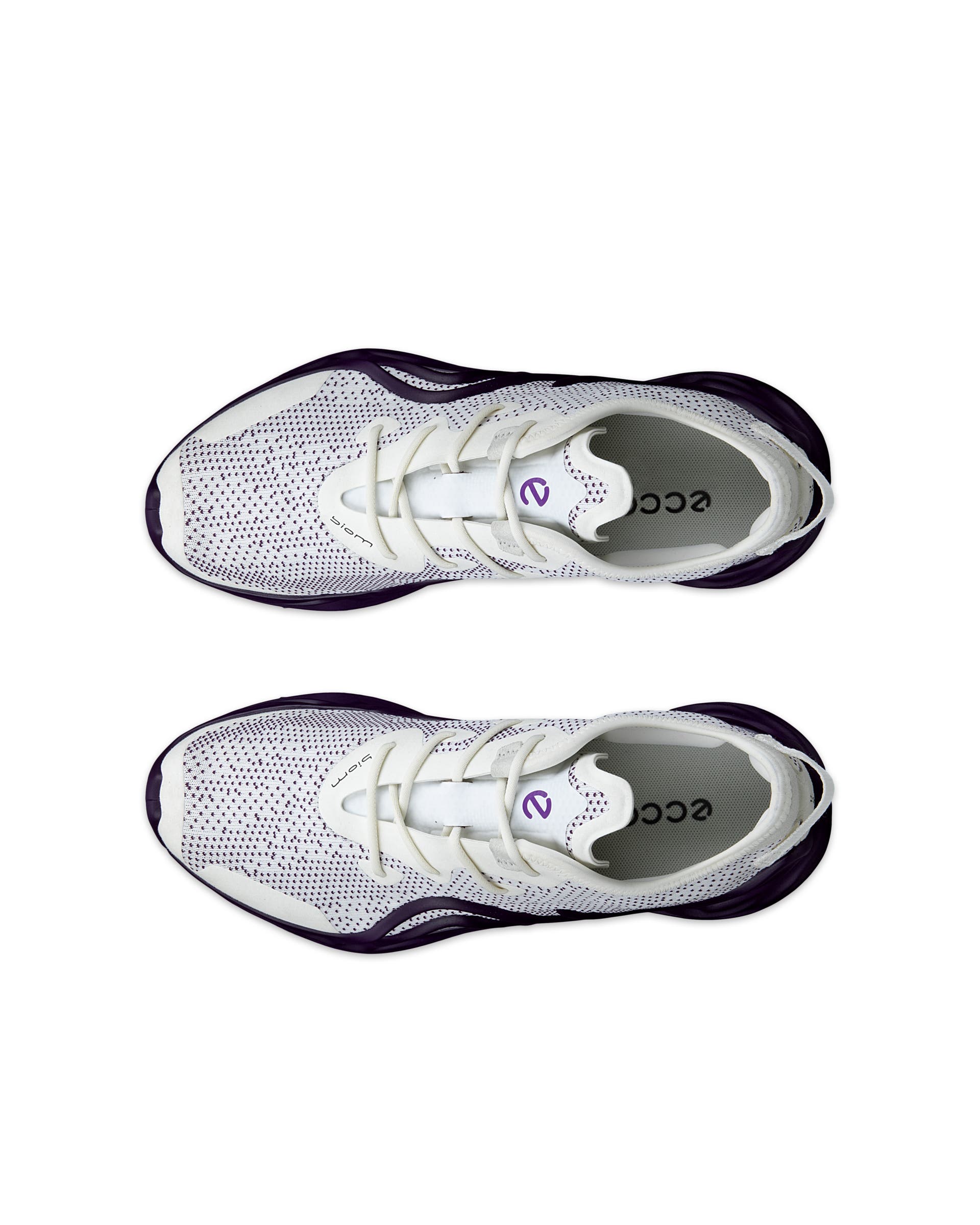 Women's ECCO® BIOM Infinite Textile Sneaker - Purple - Top left pair