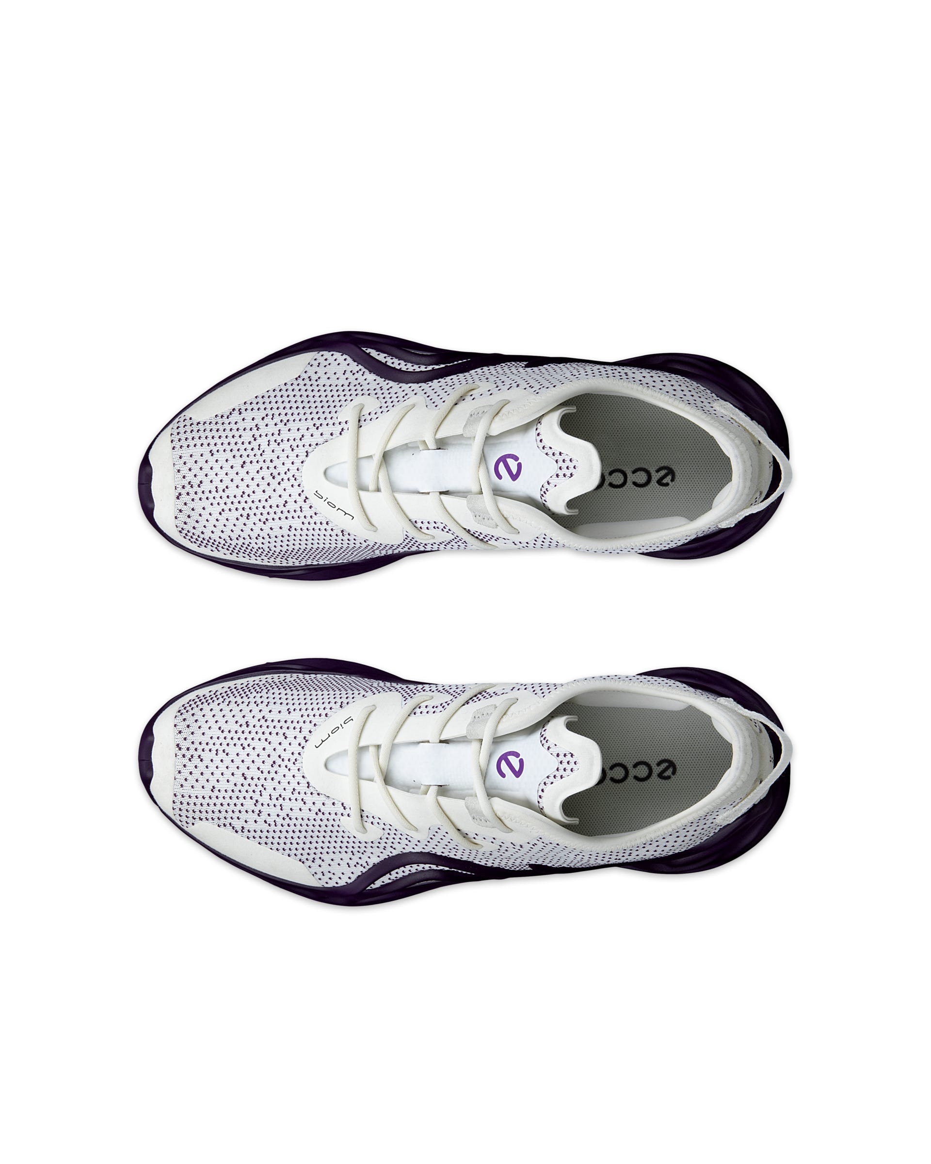 Women's ECCO® BIOM Infinite Textile Sneaker - Purple - Top left pair