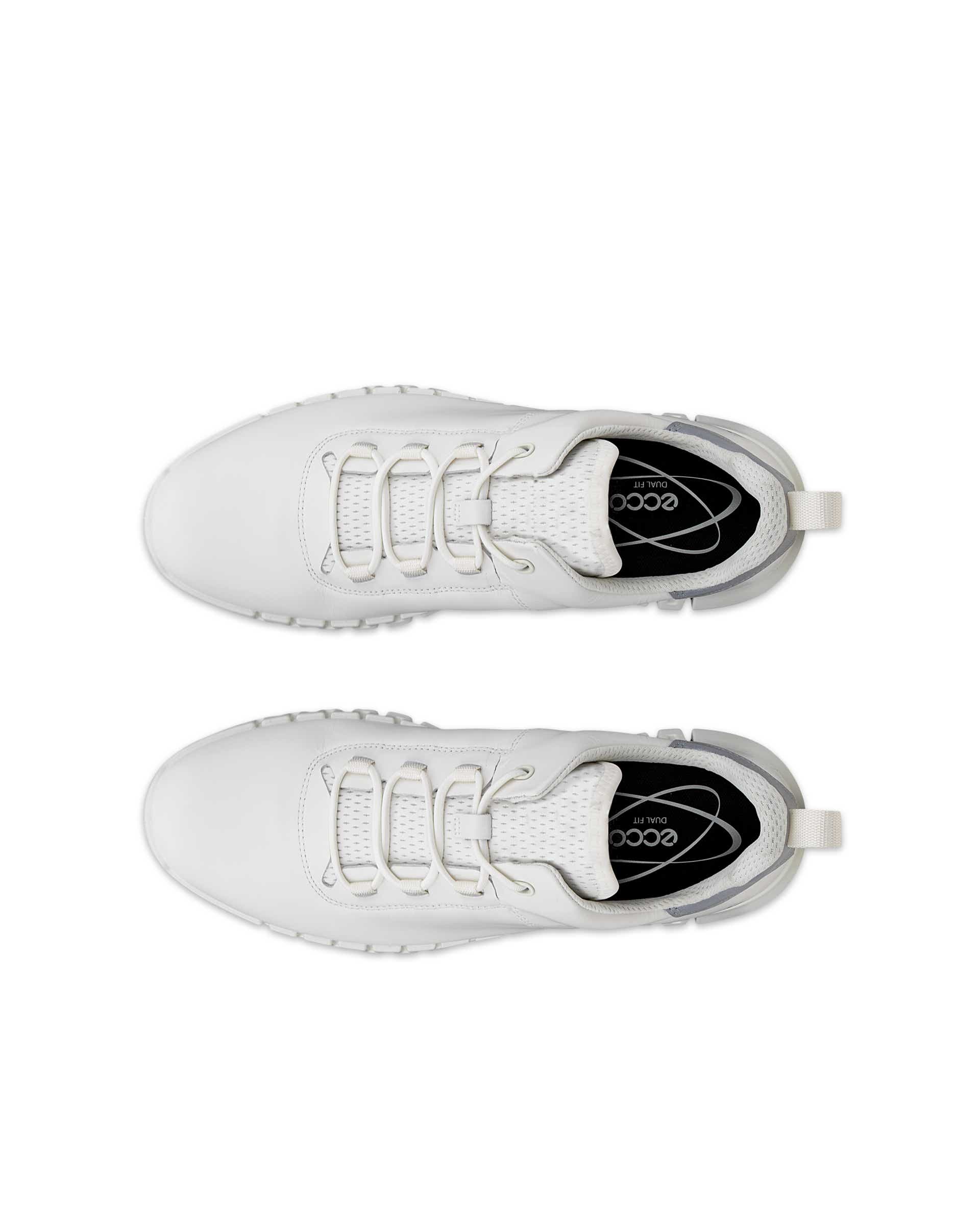 ECCO® Gruuv baskets en cuir pour homme - Blanc - Top left pair