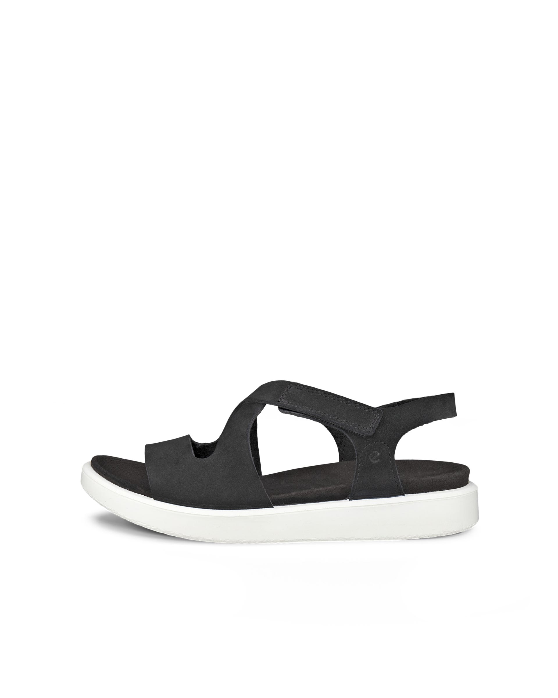 Sandale en cuir Flowt ECCO® pour femmes - Noir - Outside