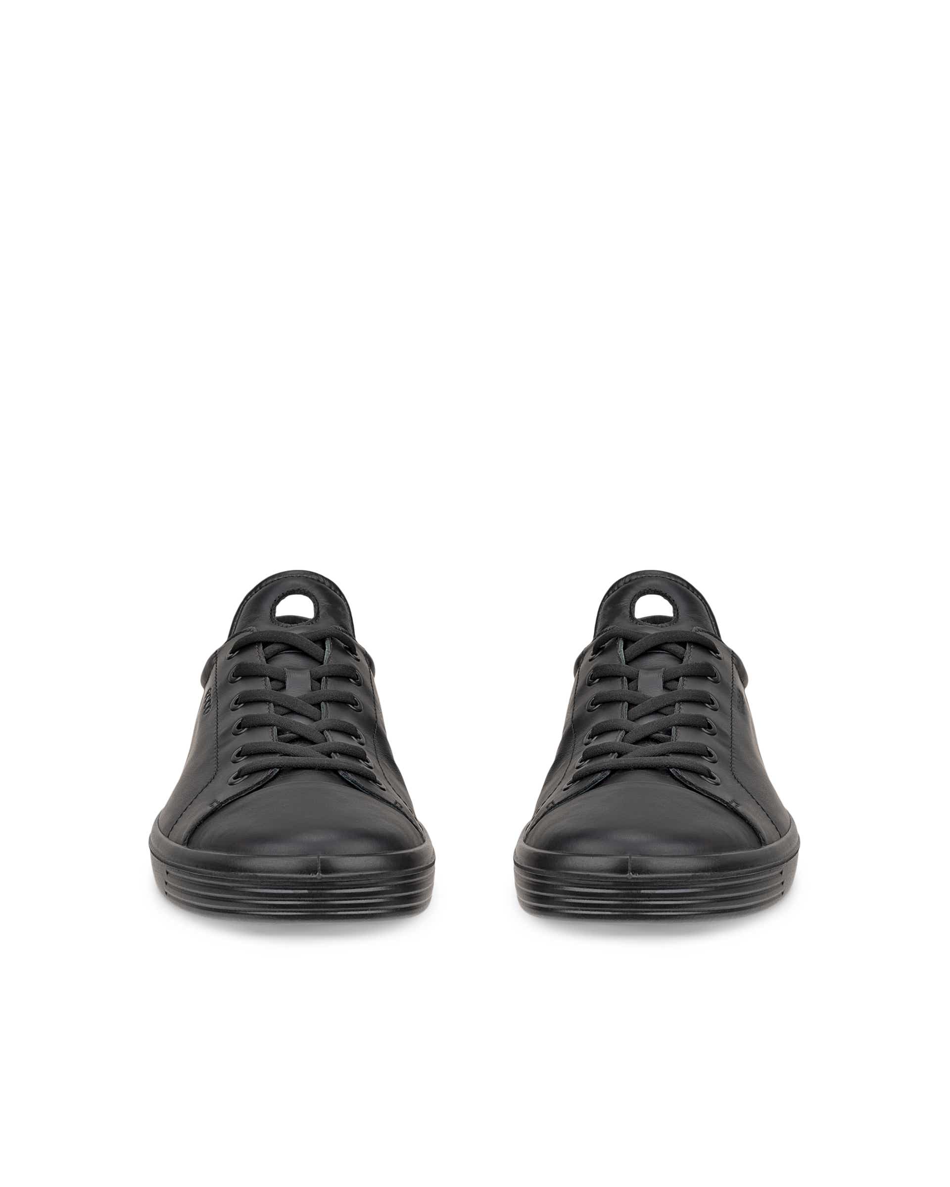 ECCO® SOFT CLASSIC Herren Ledersneaker - Schwarz - Front pair