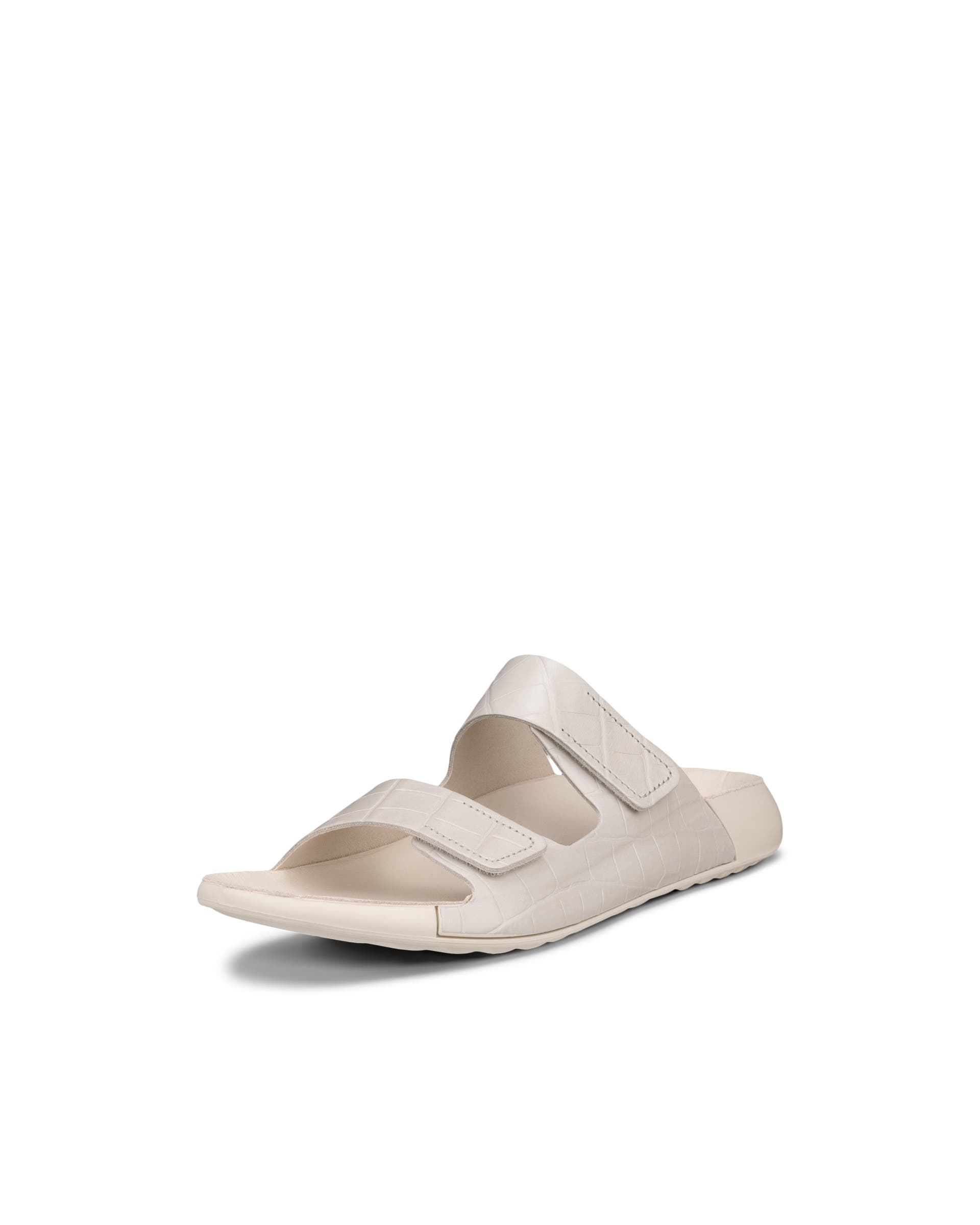 Women's ECCO® Cozmo Leather Two Strap Sandal - Beige - Main