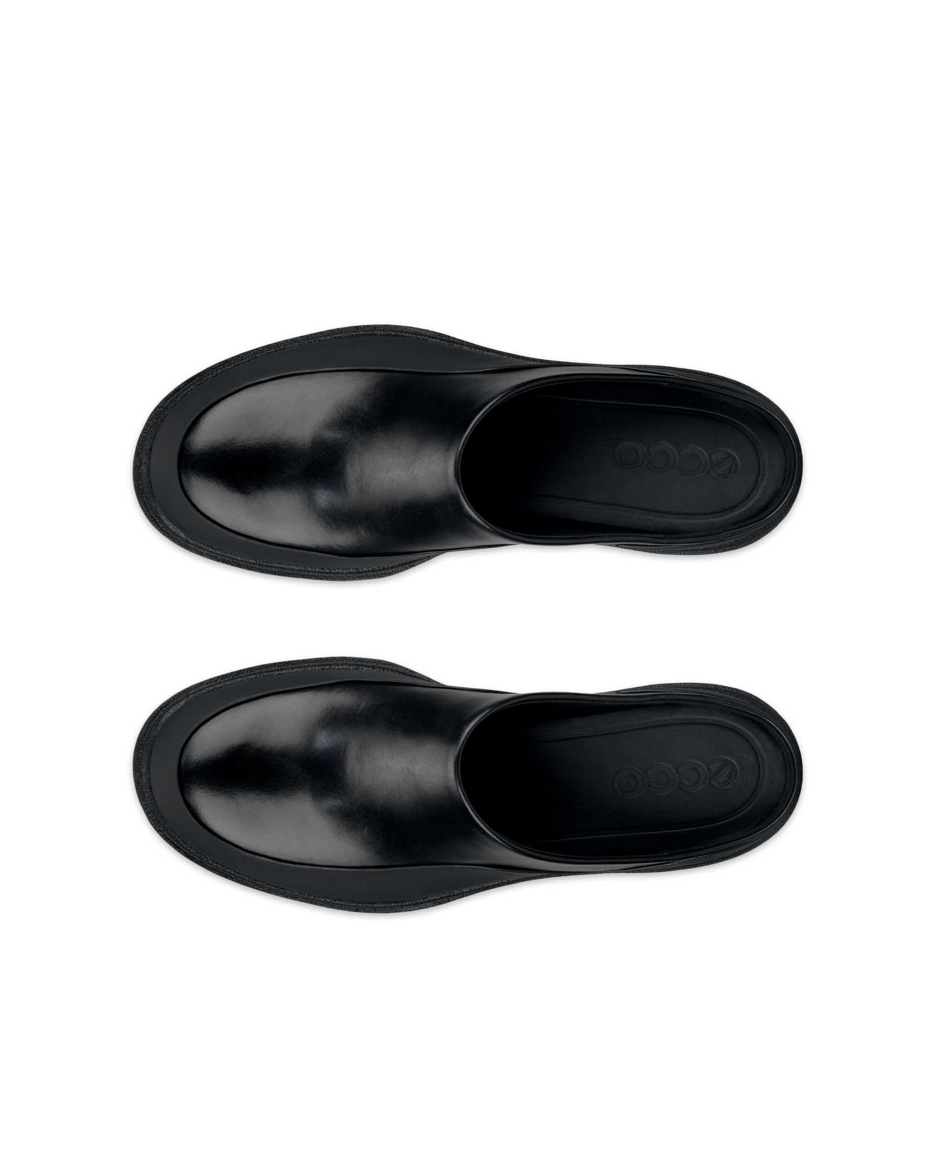 ECCO GRAINER WOMEN ウィメンズ レザーシューズ - ブラック - Top left pair