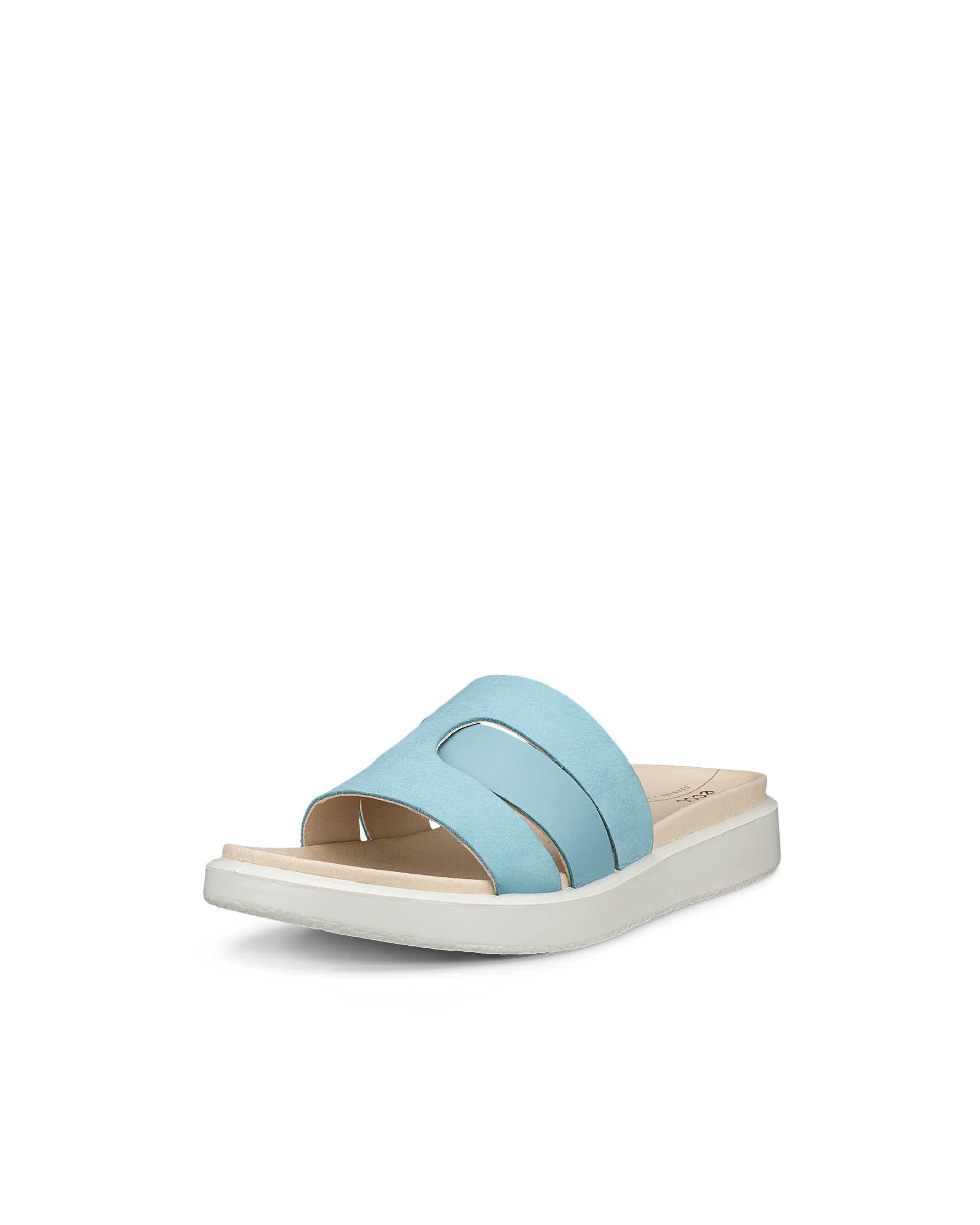 Sandale ECCO® Flowt en cuir pour femmes - Bleu - Main