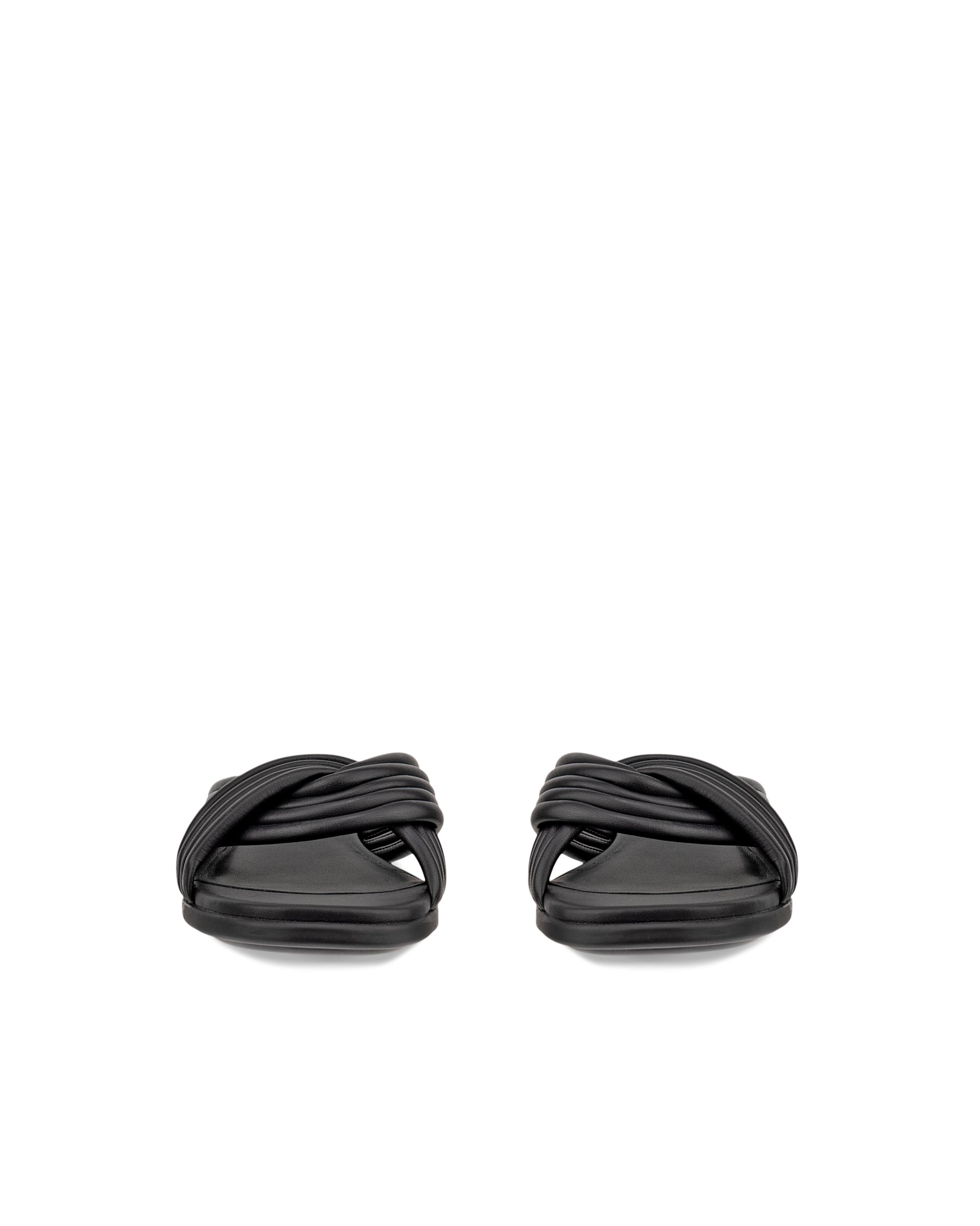 Dámske kožené sandále na podpätku  ECCO® Sculpted Alba 25 - Čierna - Front pair
