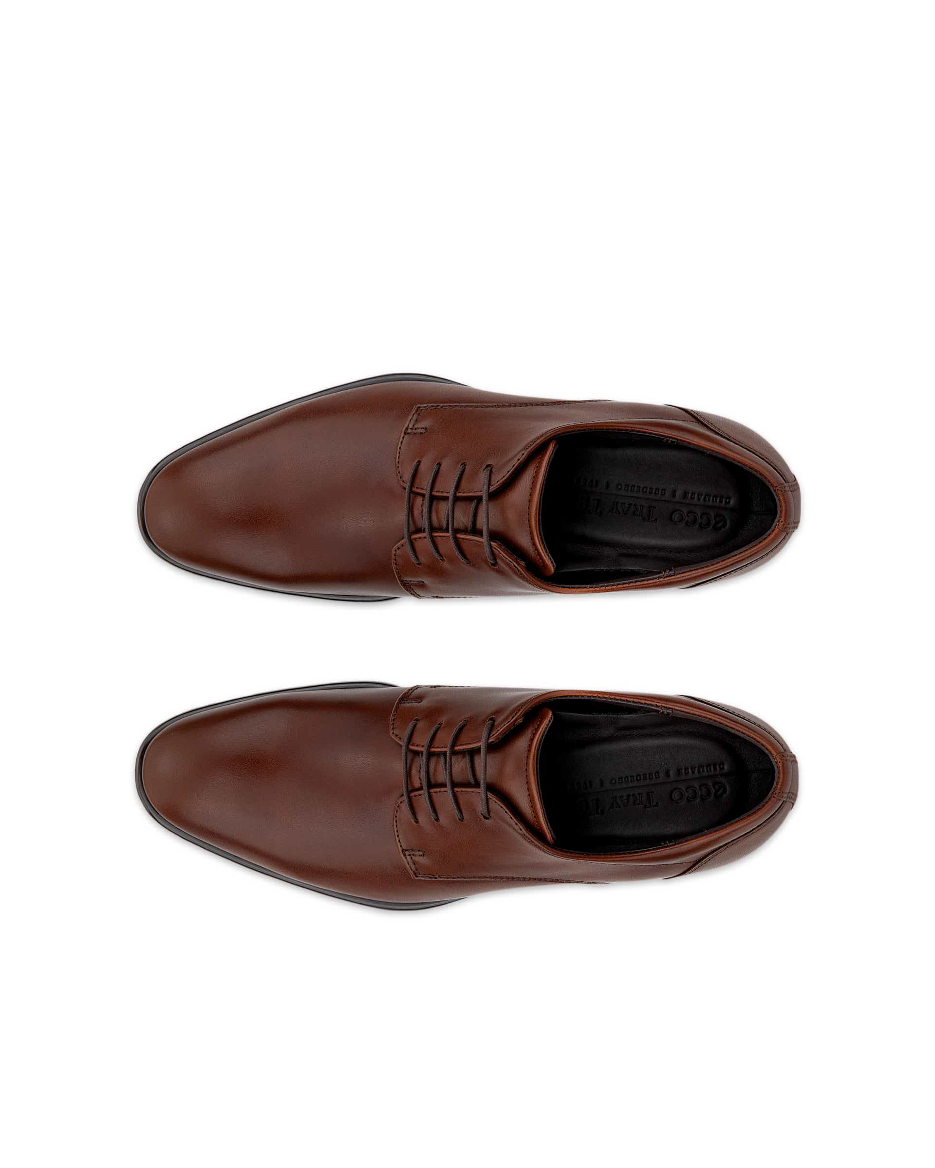 ECCO® Citytray derbies cuir pour homme - Brun - Top left pair