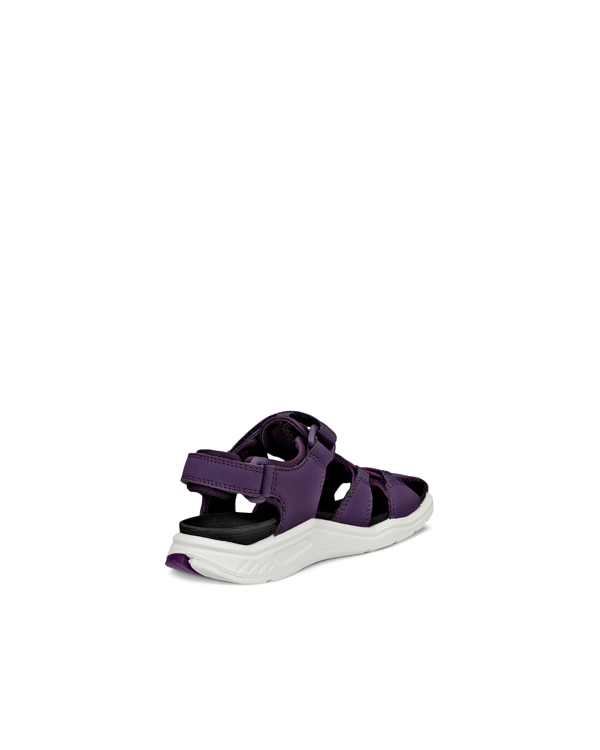 ECCO® Soft 2.0 chaussures de marche en cuir pour femme - Violet - Back