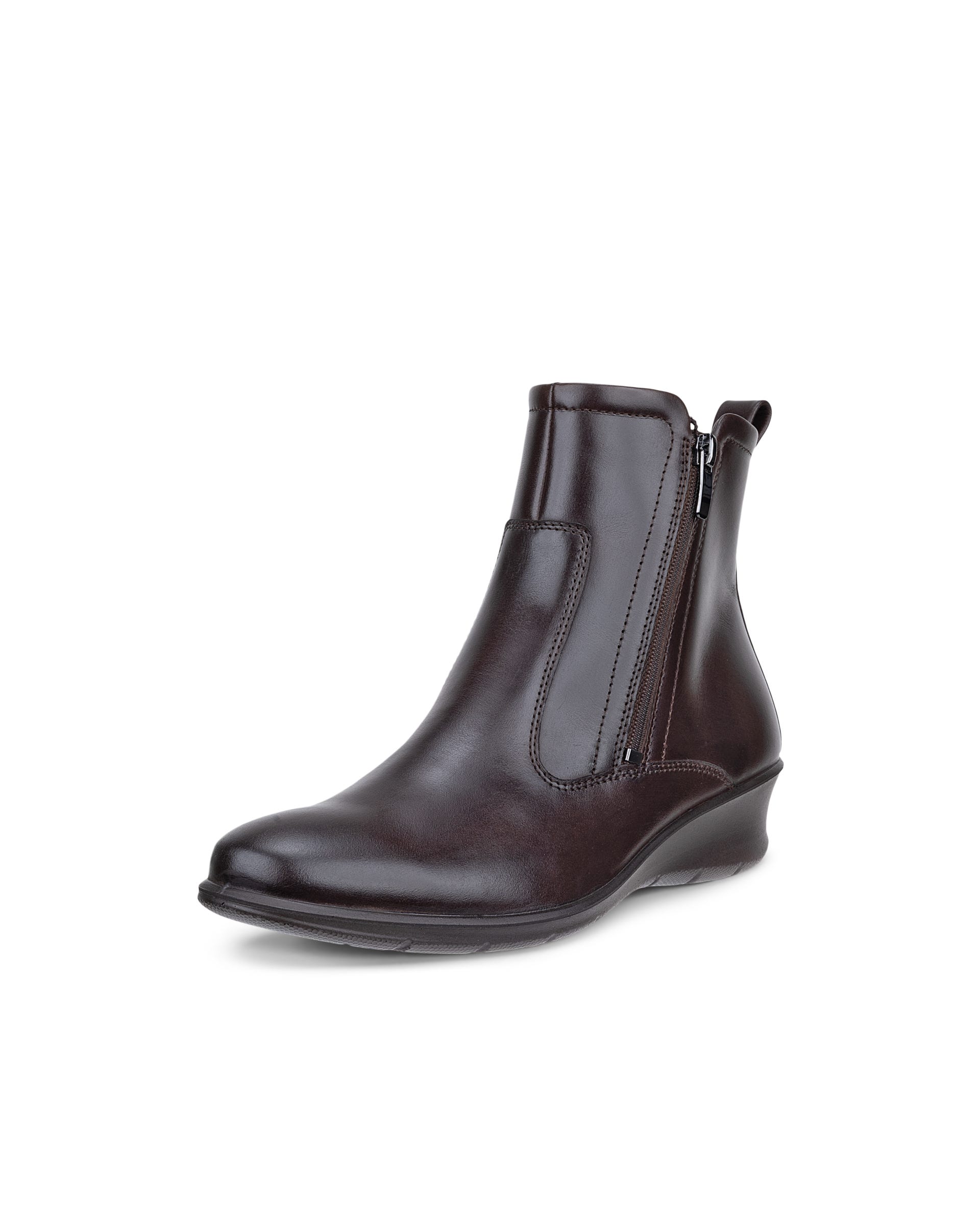 ECCO FELICIA ウィメンズ レザーブーツ - ブラウン - Outside