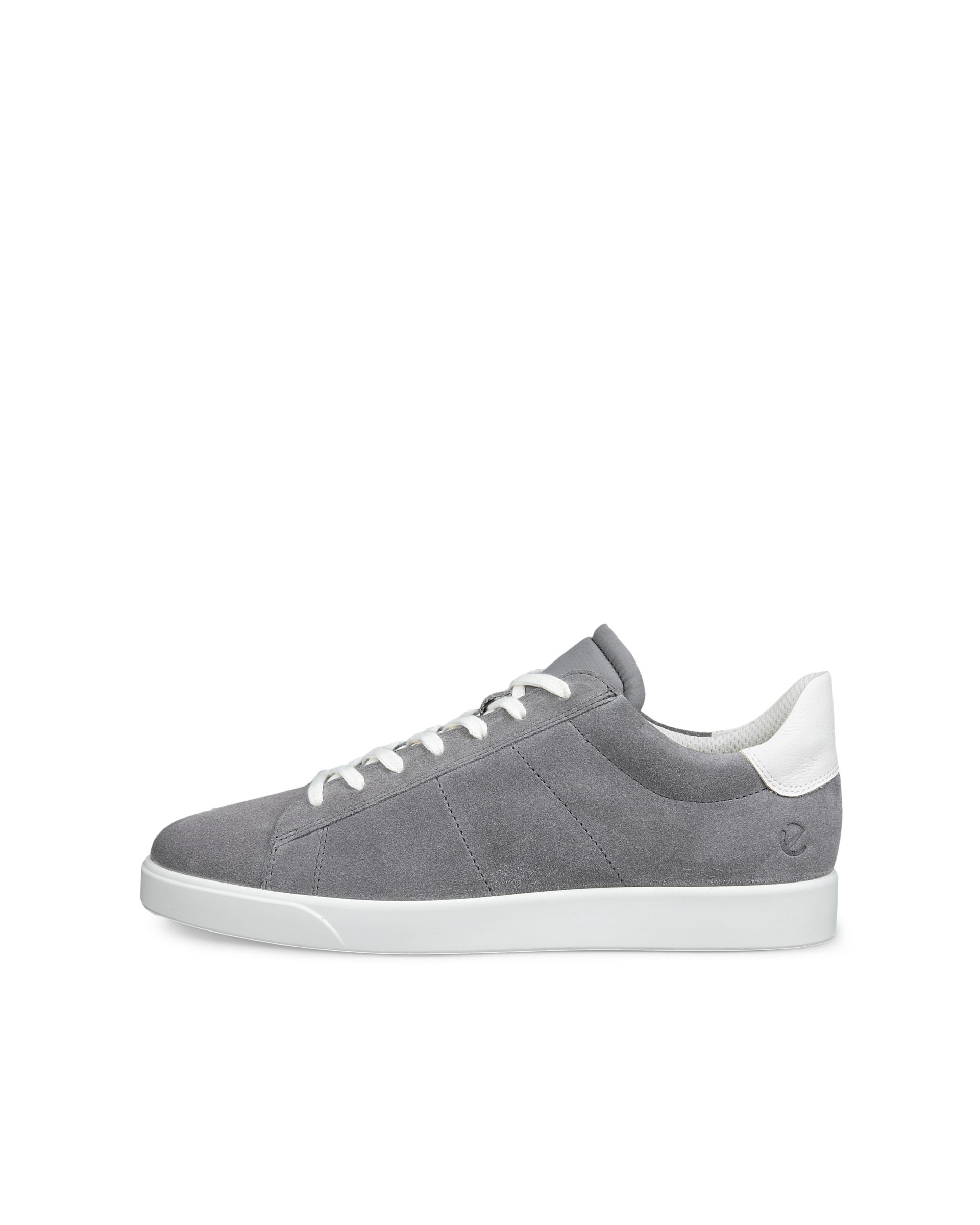 ECCO® STREET LITE baskets en daim pour homme - Gris - Outside