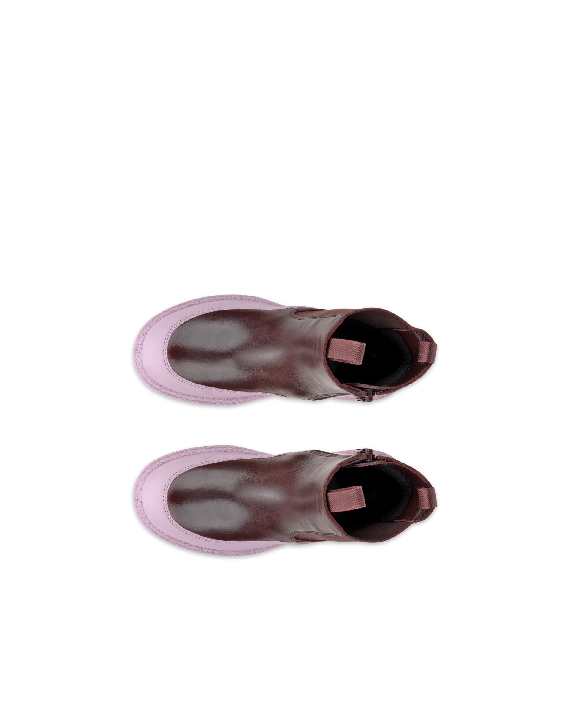 Kids' ECCO® Grainer Leather Chelsea Boot - Multicolour - Top left pair