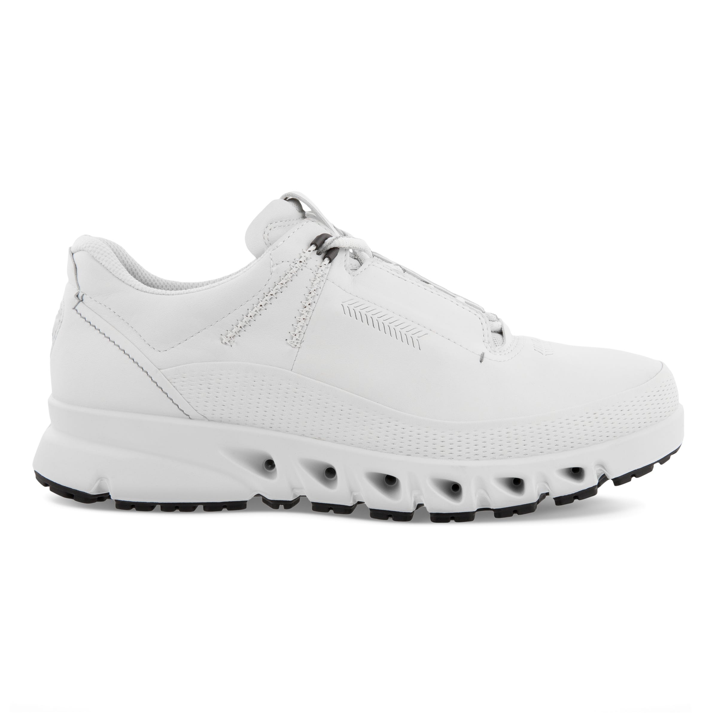 ECCO Multi Vent Low メンズ レザーGore-Texアウトドアスニーカー - ホワイト - Outside