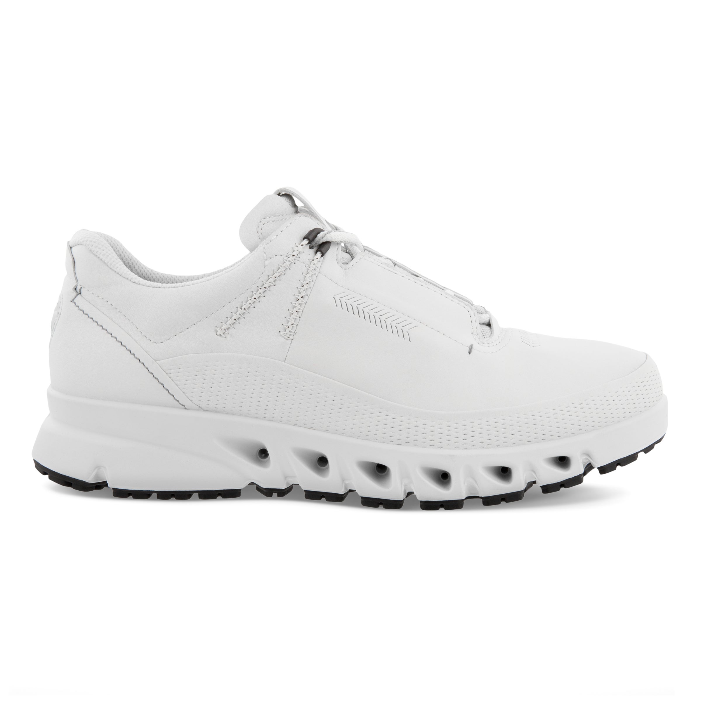 ECCO Multi Vent Low メンズ レザーGore-Texアウトドアスニーカー - ホワイト - Outside