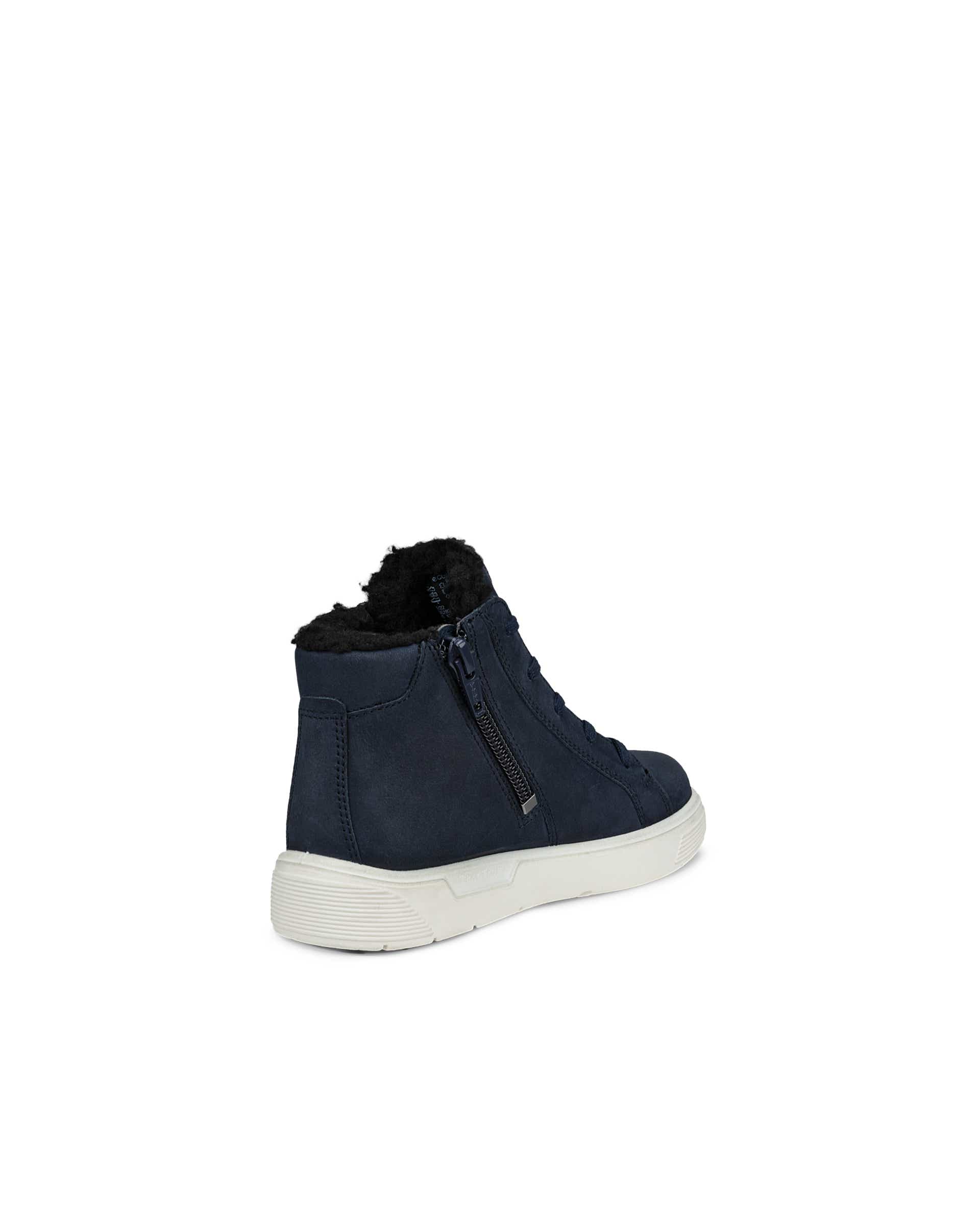 ECCO® Street Tray Gore-Tex sko i nubuck til børn - Blå - Back