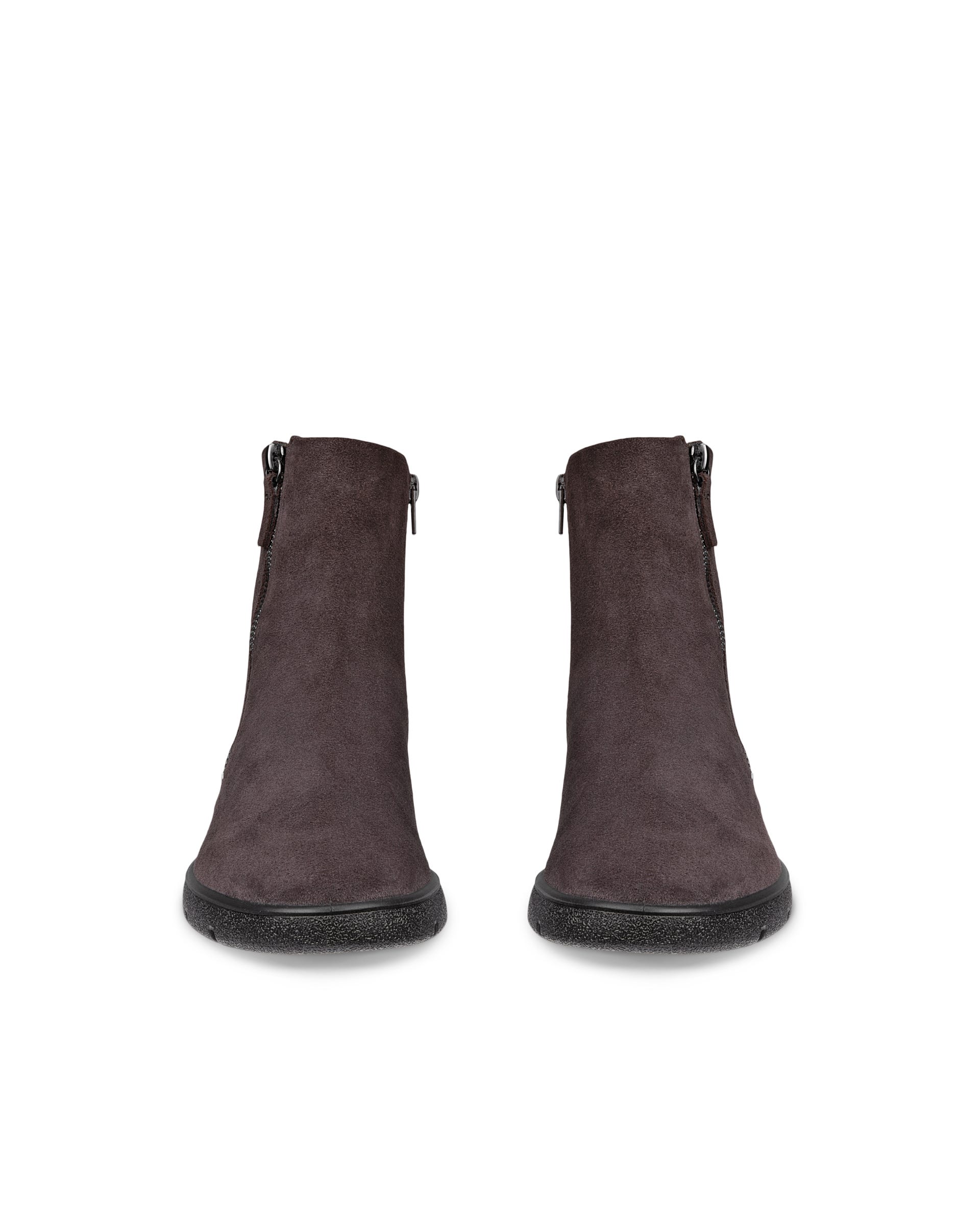 ECCO® BELLA 2 zamšādas zābaciņi ar rāvējslēdzēju sievietēm - Brūns - Outside