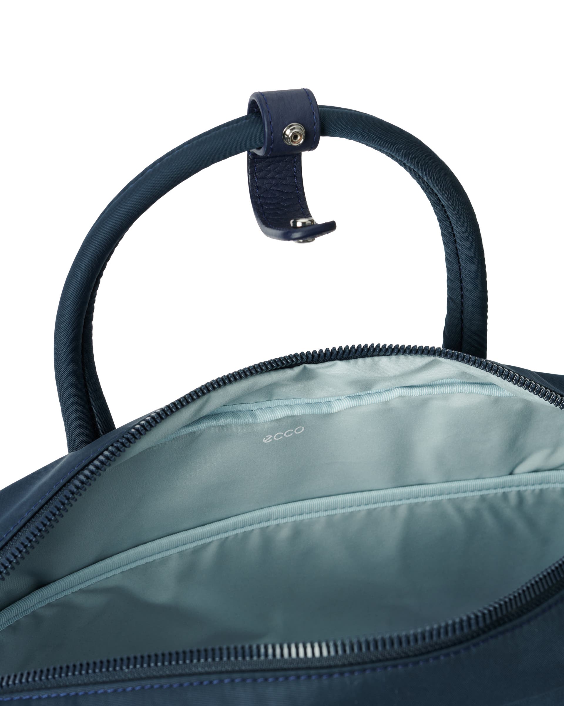 ECCO® Voyager leren laptoptas - Blauw - Inside