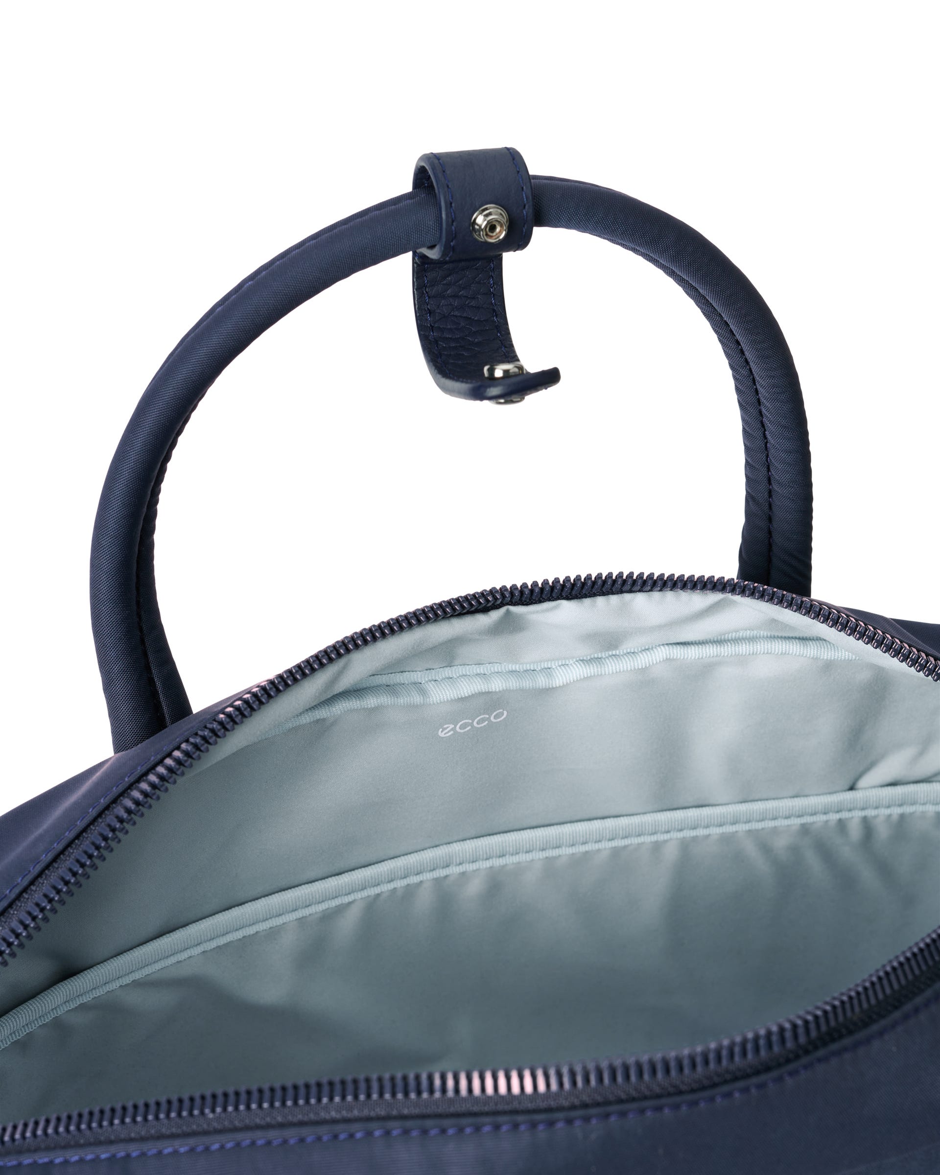 ECCO® Voyager - Leather Travel 12hr Folio Bag - Blue - Inside