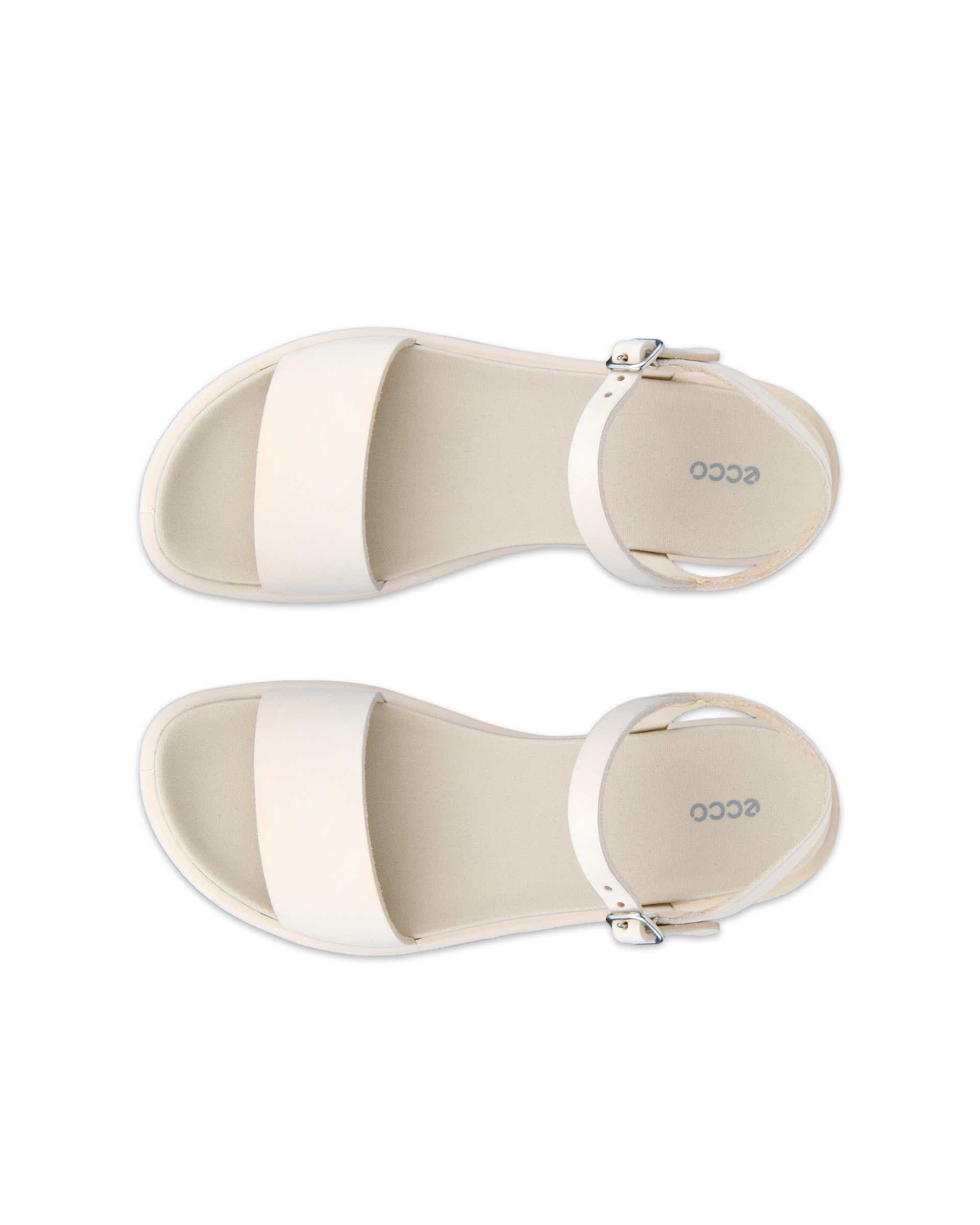 Sandale en cuir Flowt ECCO® pour femmes - Beige - Top left pair