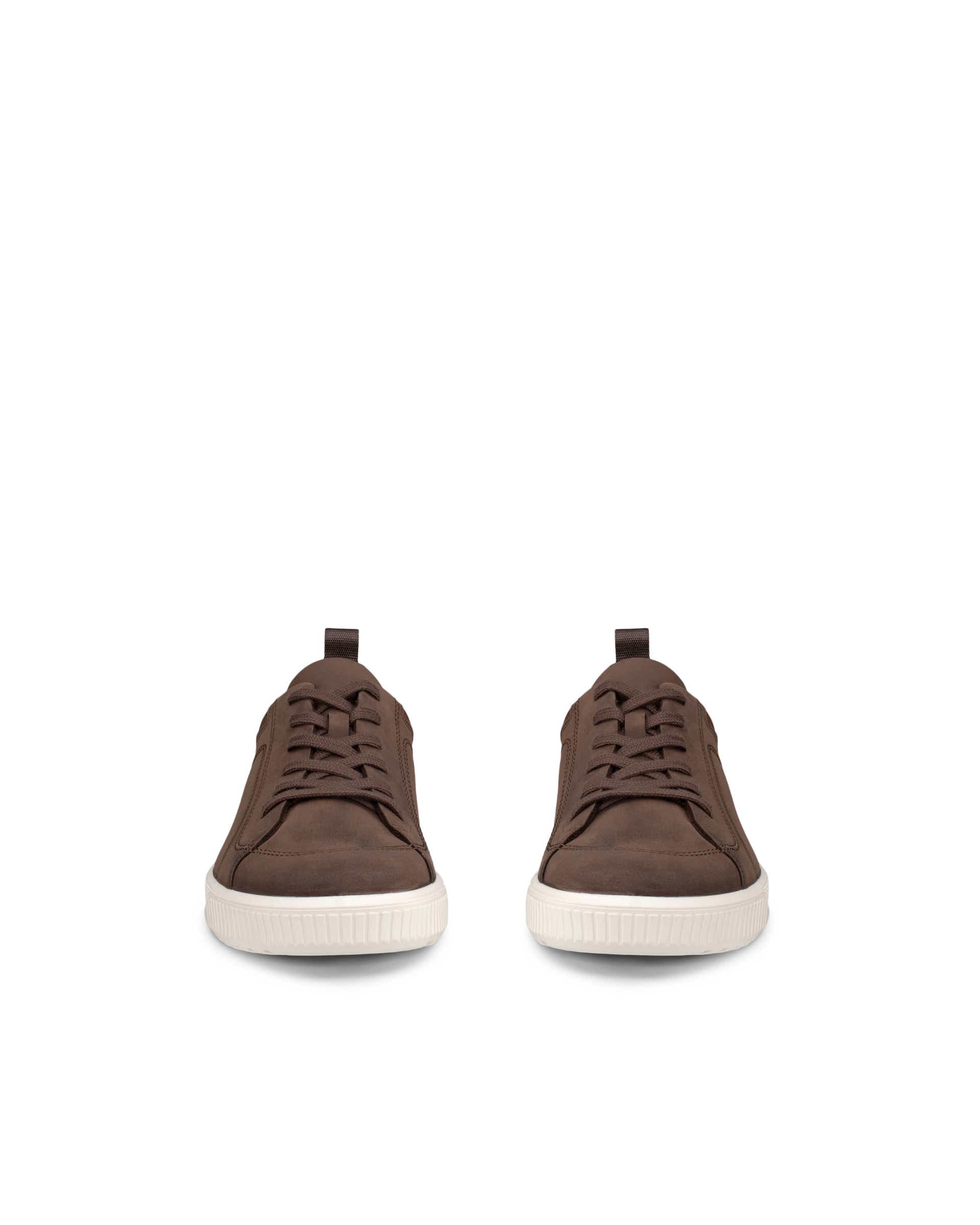 ECCO® BYWAY heren nubuck veterschoen - Bruin - Front pair