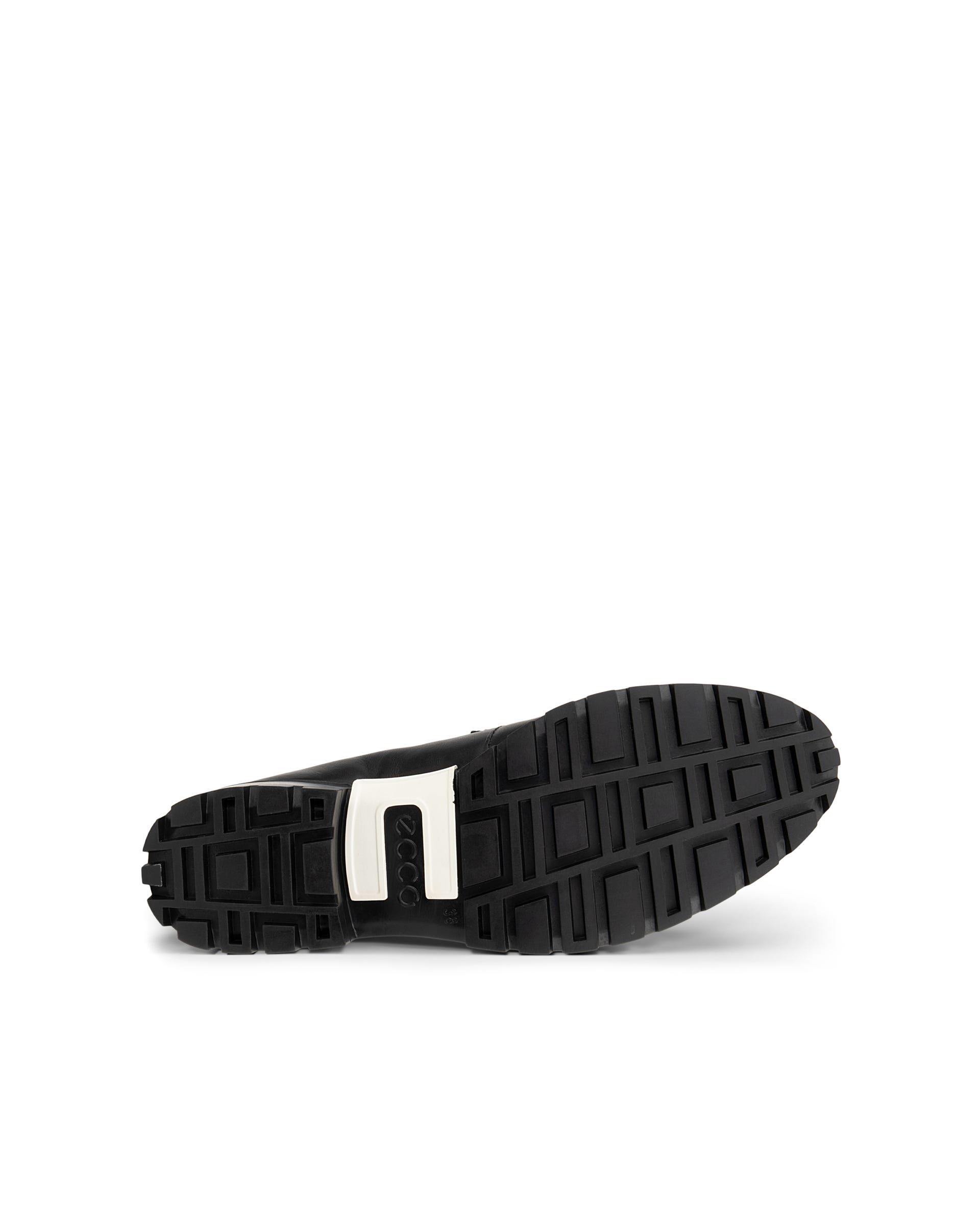 Women's ECCO® Modtray Leather Loafer - Black - Sole