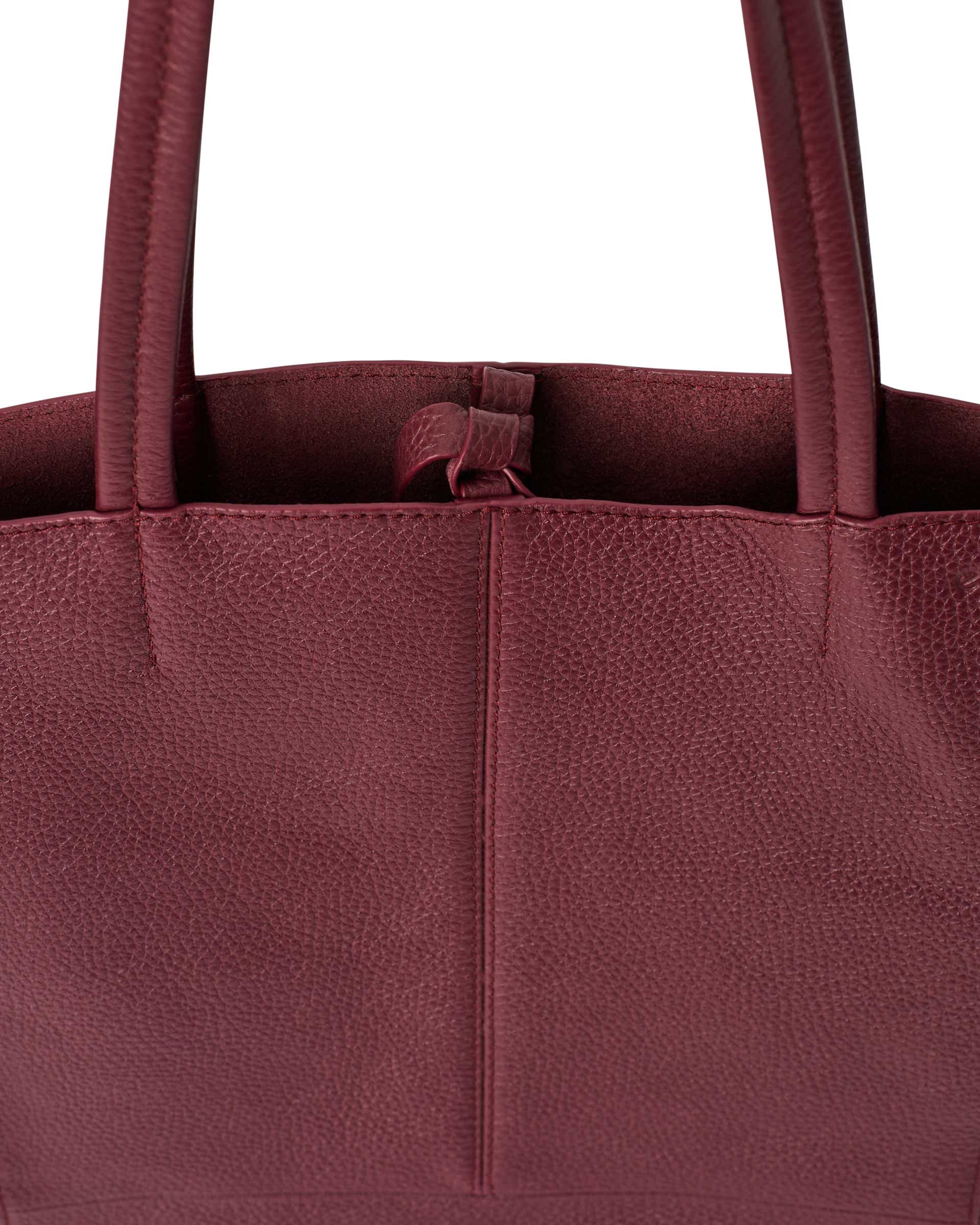 Women's ECCO® AVEN TOTE Leather Tote Bag - Red - Detail-2